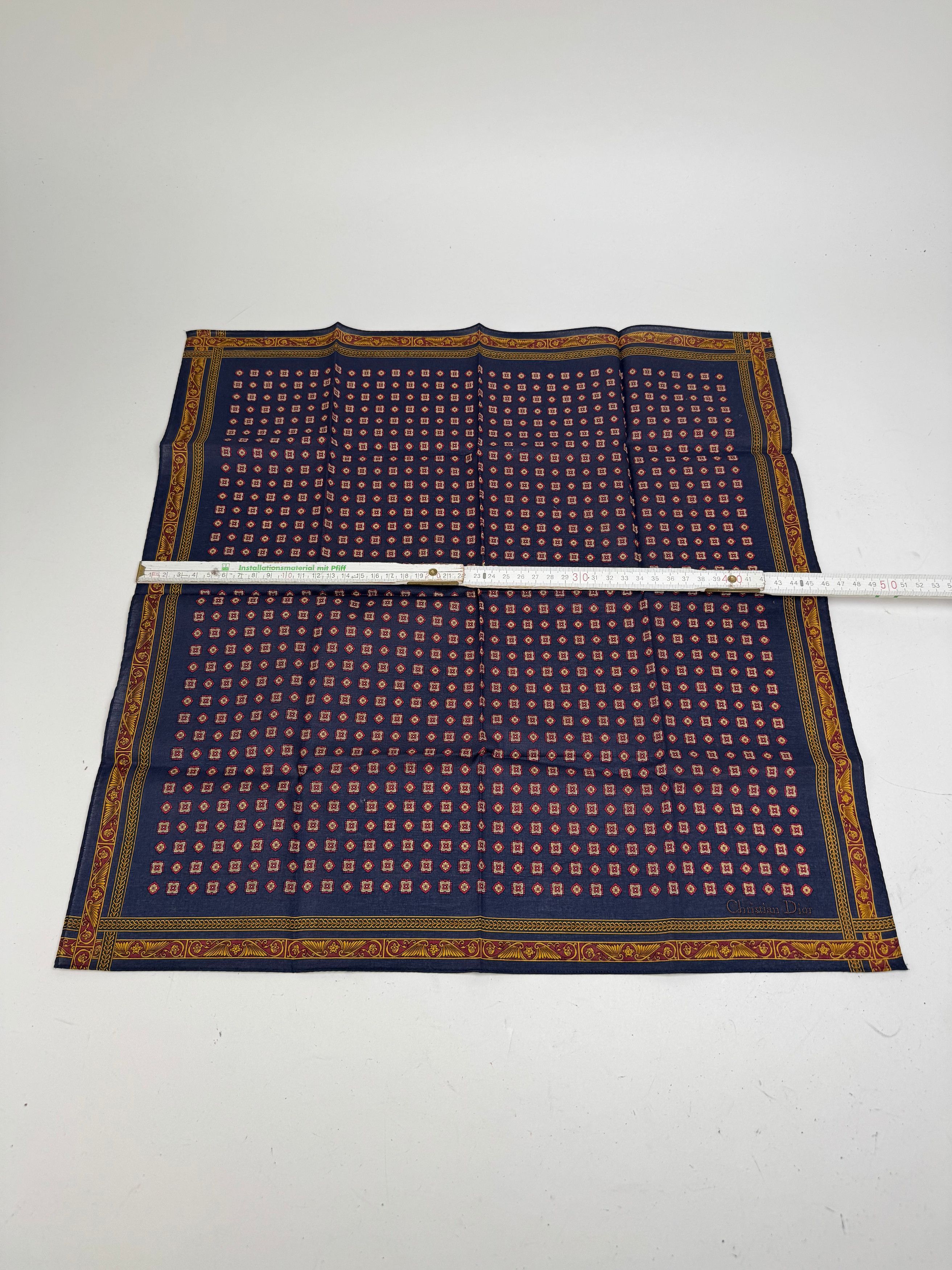 Dior Vintage Baroque Scarf Purple Gold Size ONE SIZE - 7 Thumbnail