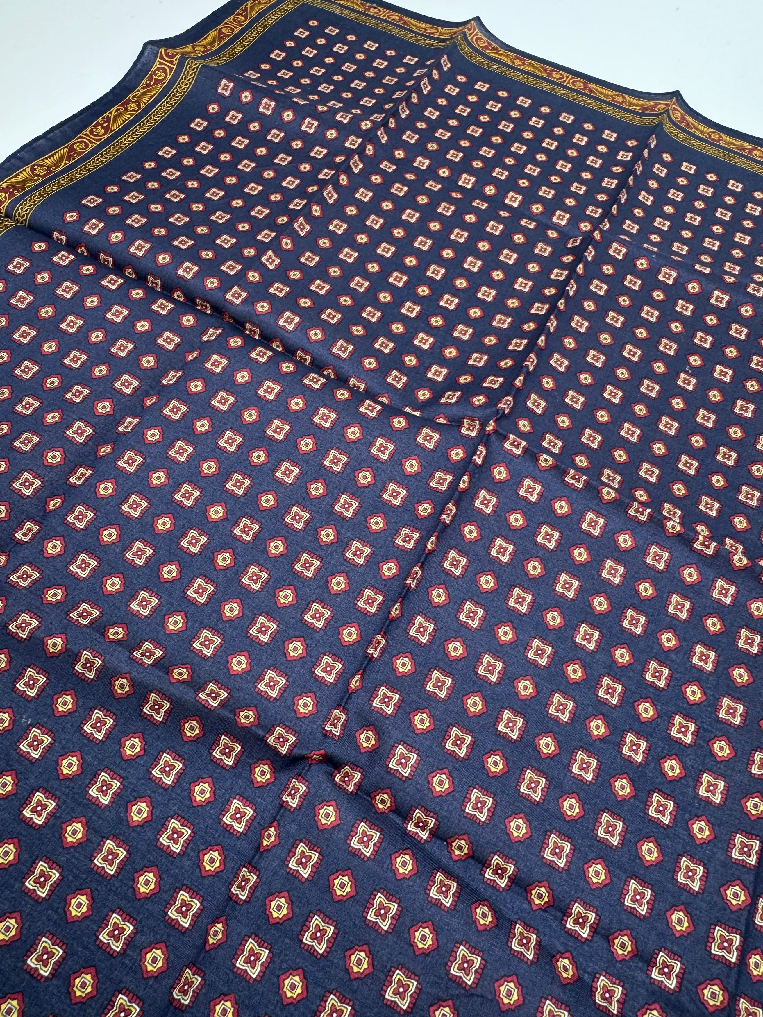 Dior Vintage Baroque Scarf Purple Gold Size ONE SIZE - 3 Thumbnail
