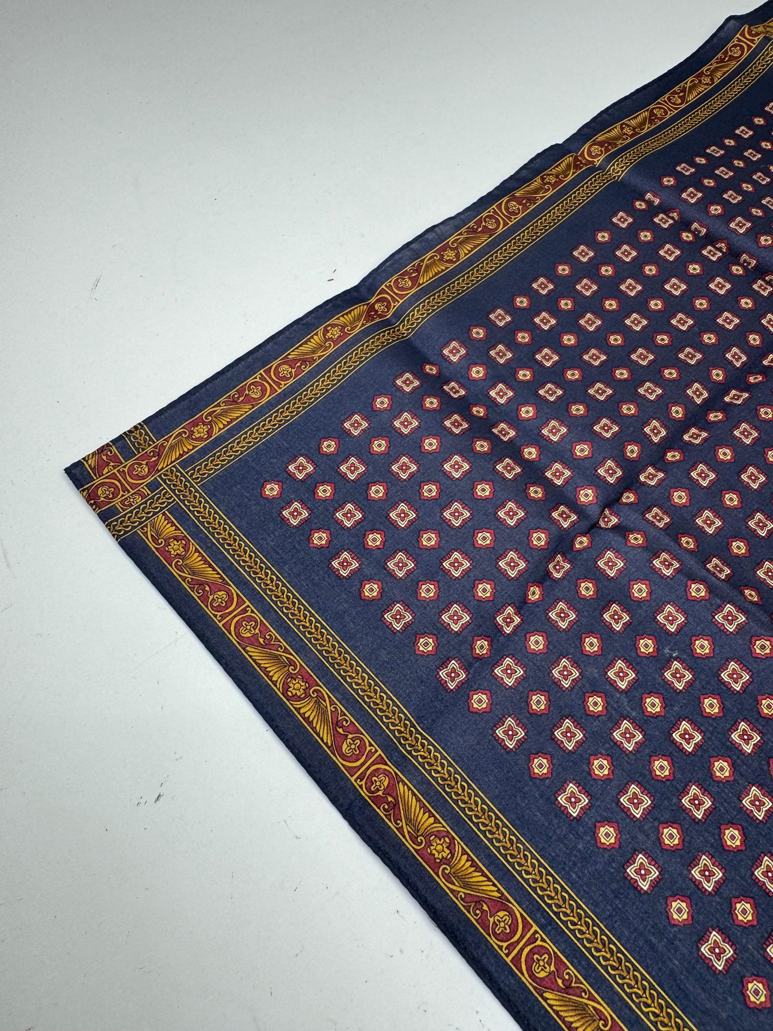 Dior Vintage Baroque Scarf Purple Gold Size ONE SIZE - 9 Thumbnail