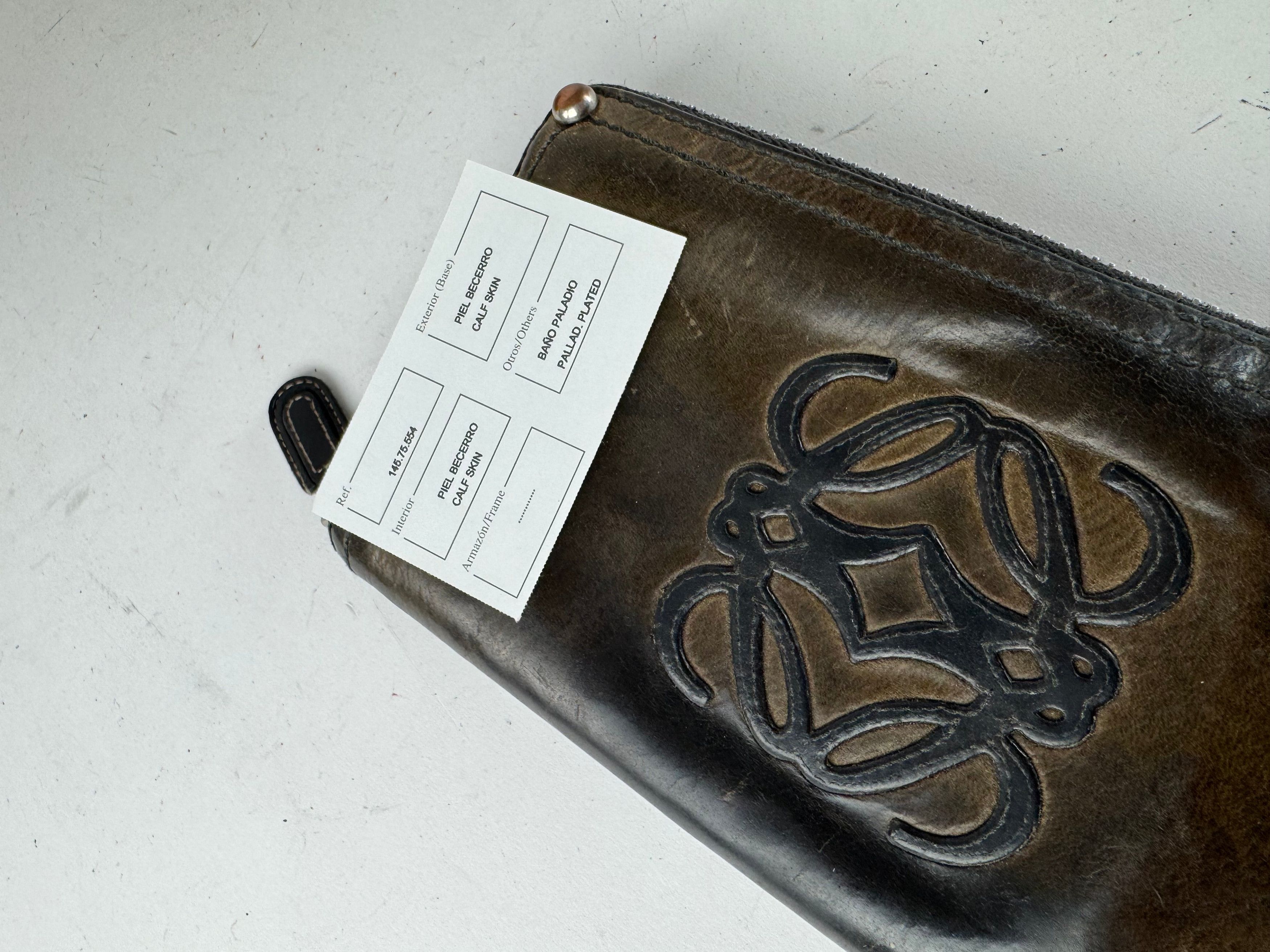 Loewe Vintage Madrid Anagram Leather Wallet Brown Size ONE SIZE - 12 Thumbnail