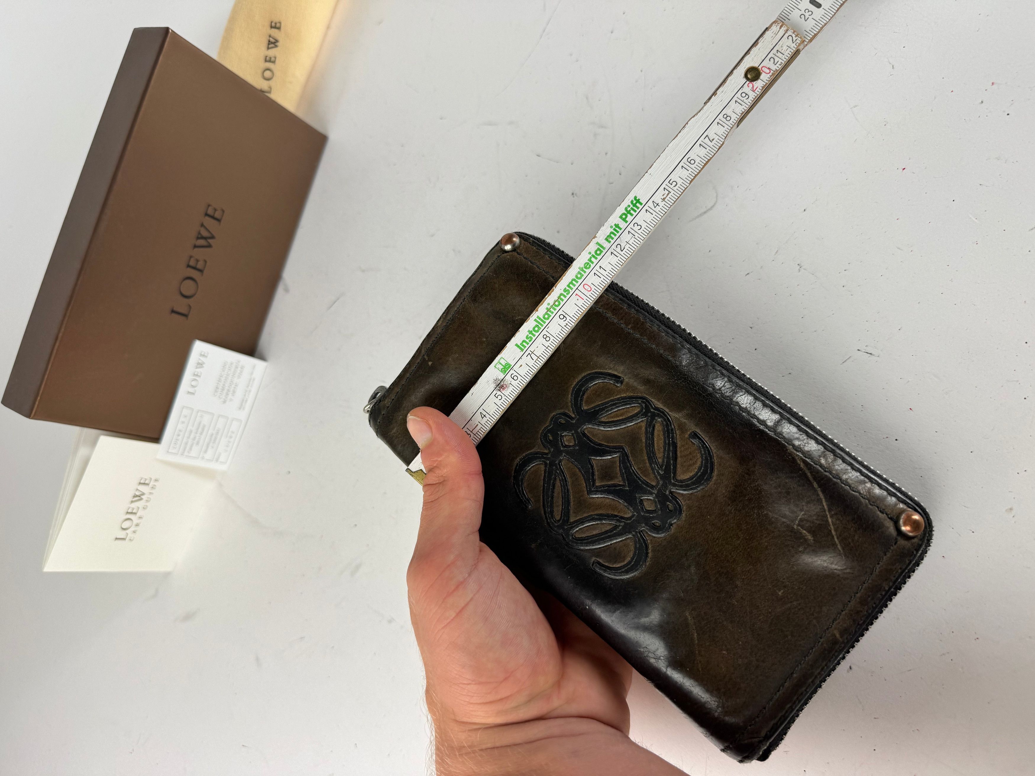 Loewe Vintage Madrid Anagram Leather Wallet Brown Size ONE SIZE - 10 Thumbnail