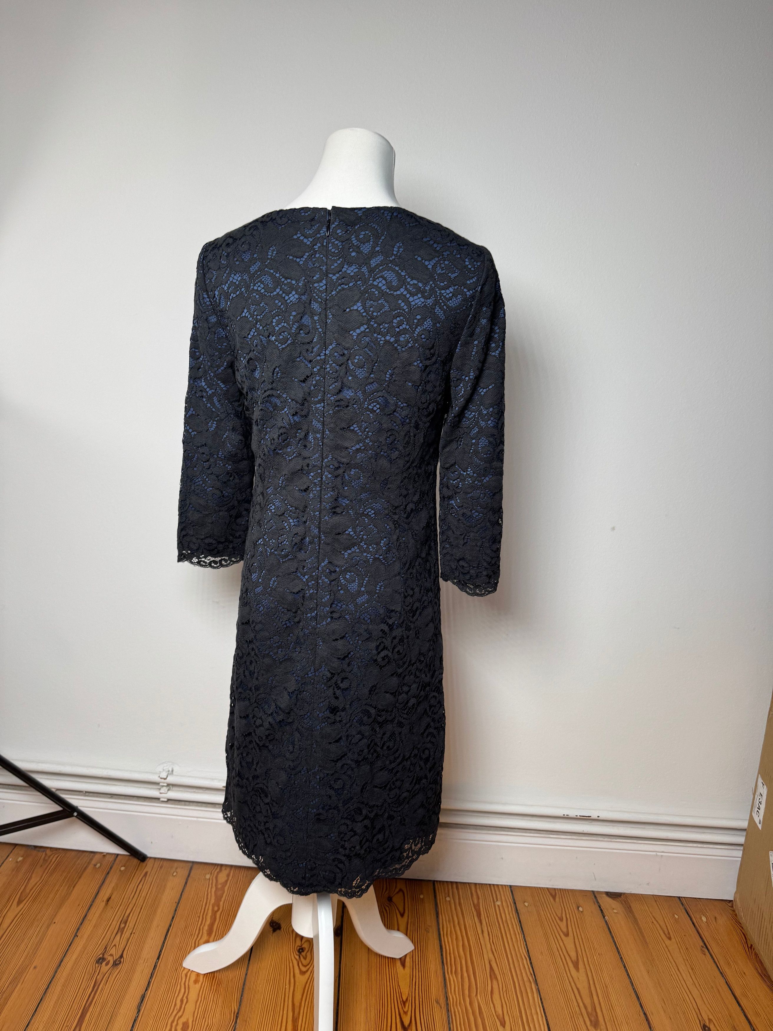 Courreges Vintage Dress Blue Black 38/M Size S / US 4 / IT 40 - 3 Thumbnail