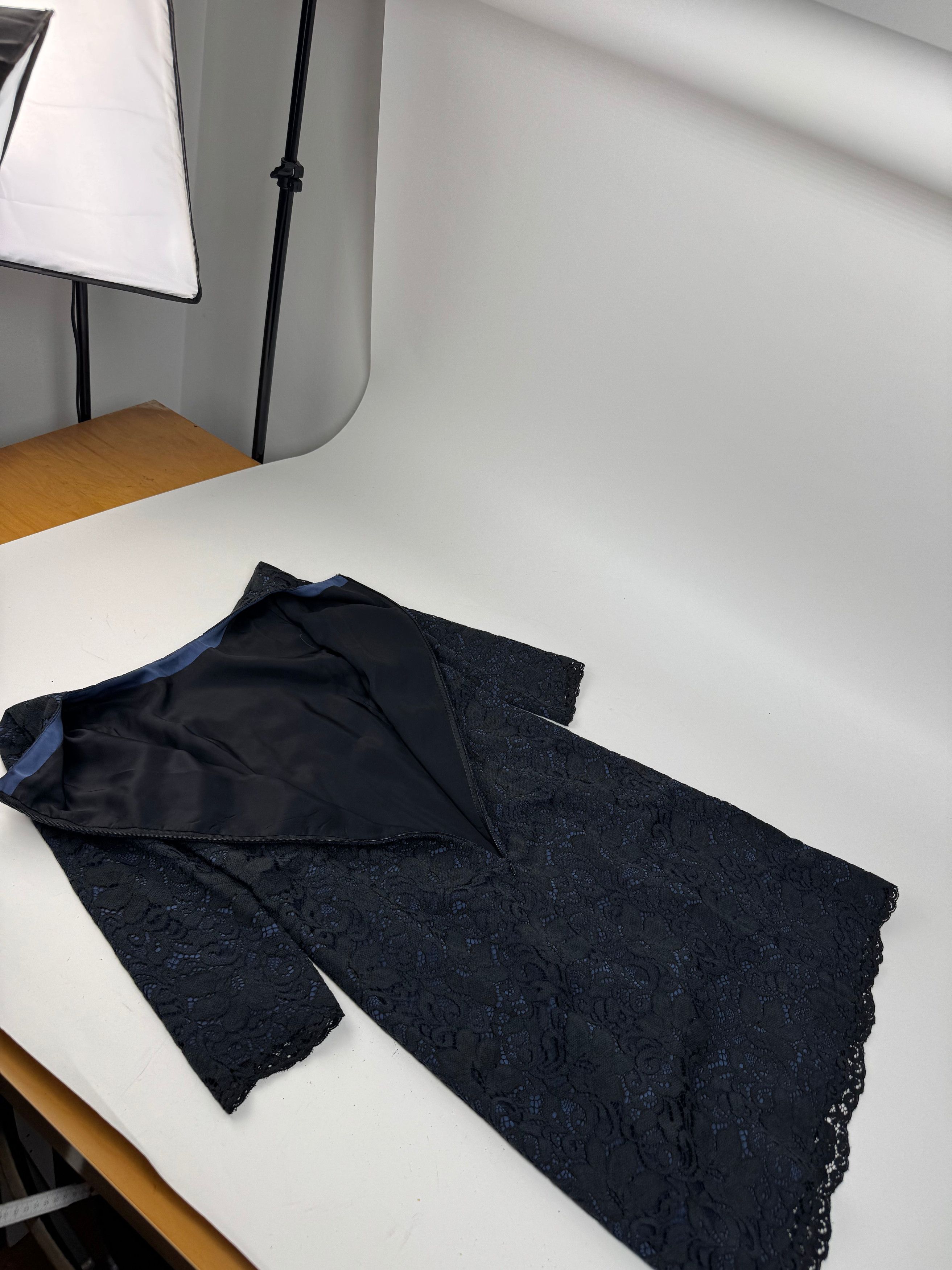 Courreges Vintage Dress Blue Black 38/M Size S / US 4 / IT 40 - 8 Thumbnail