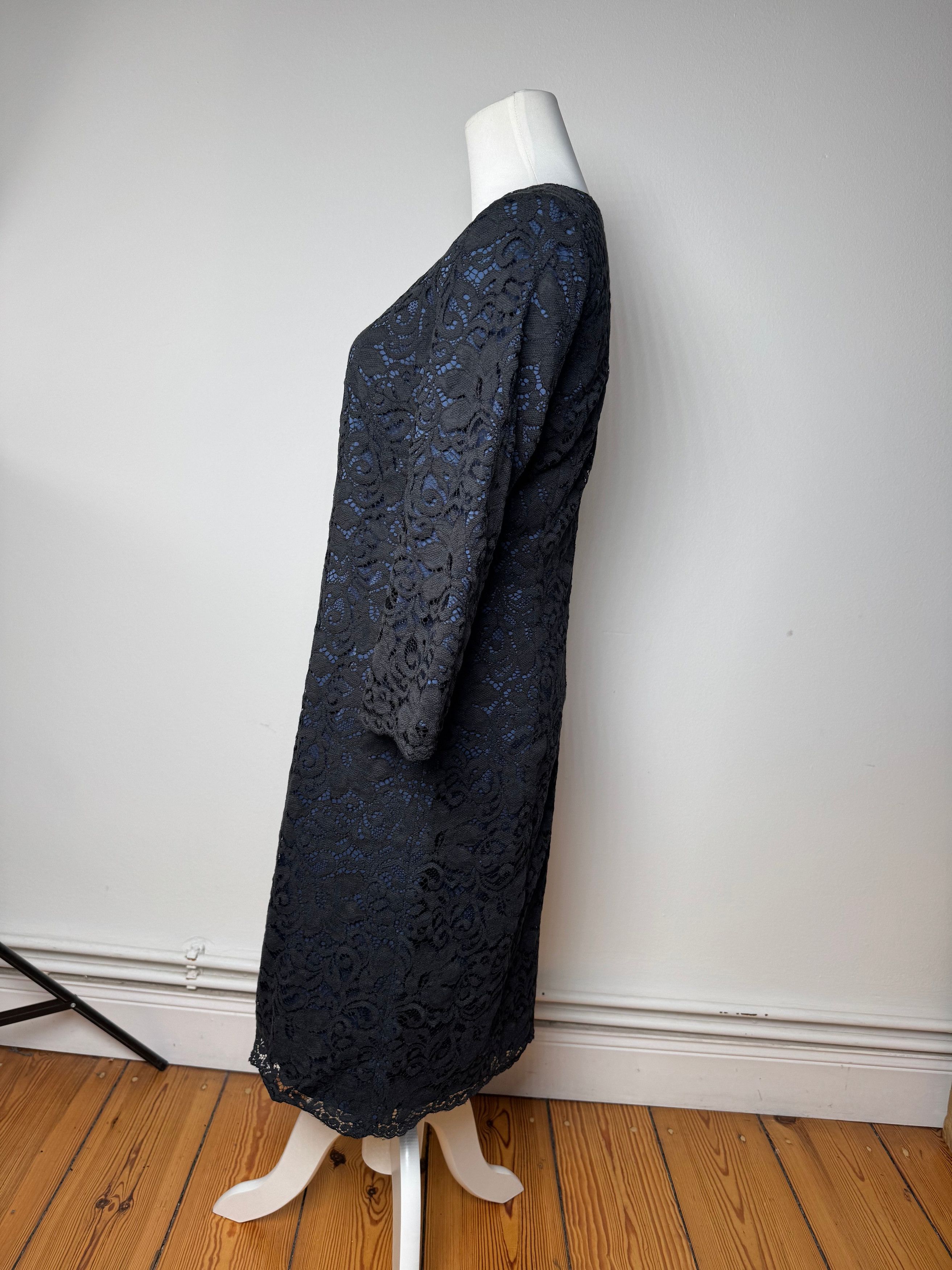 Courreges Vintage Dress Blue Black 38/M Size S / US 4 / IT 40 - 12 Thumbnail