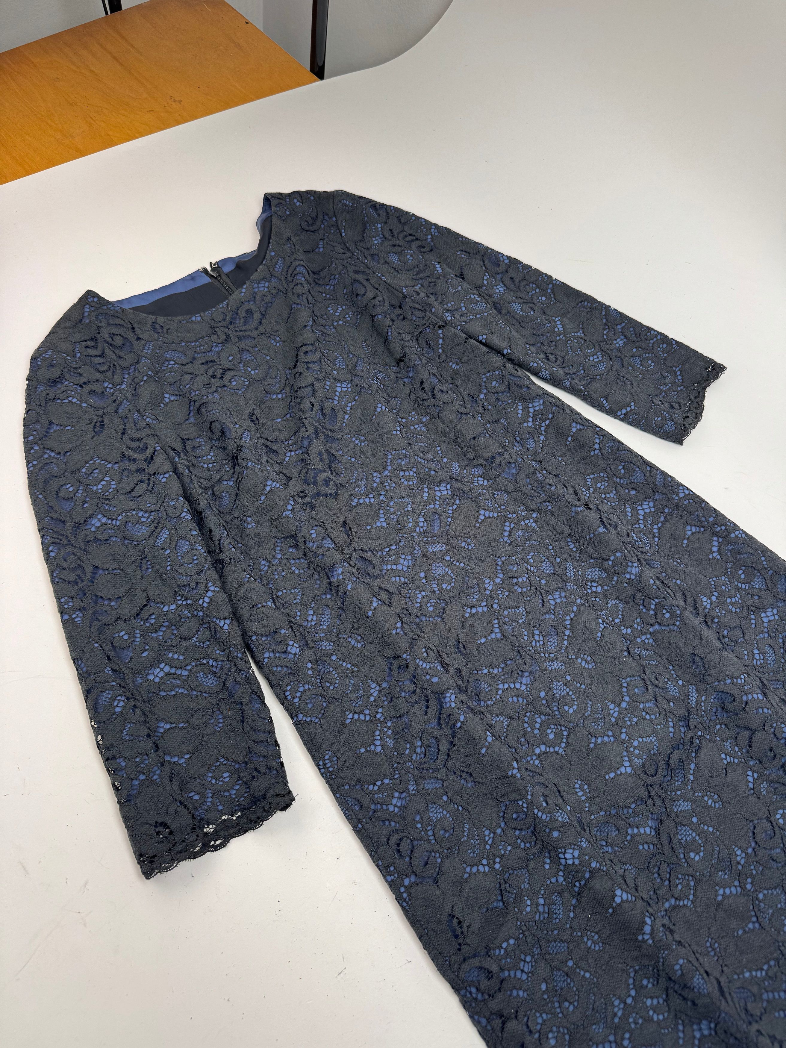 Courreges Vintage Dress Blue Black 38/M Size S / US 4 / IT 40 - 5 Thumbnail