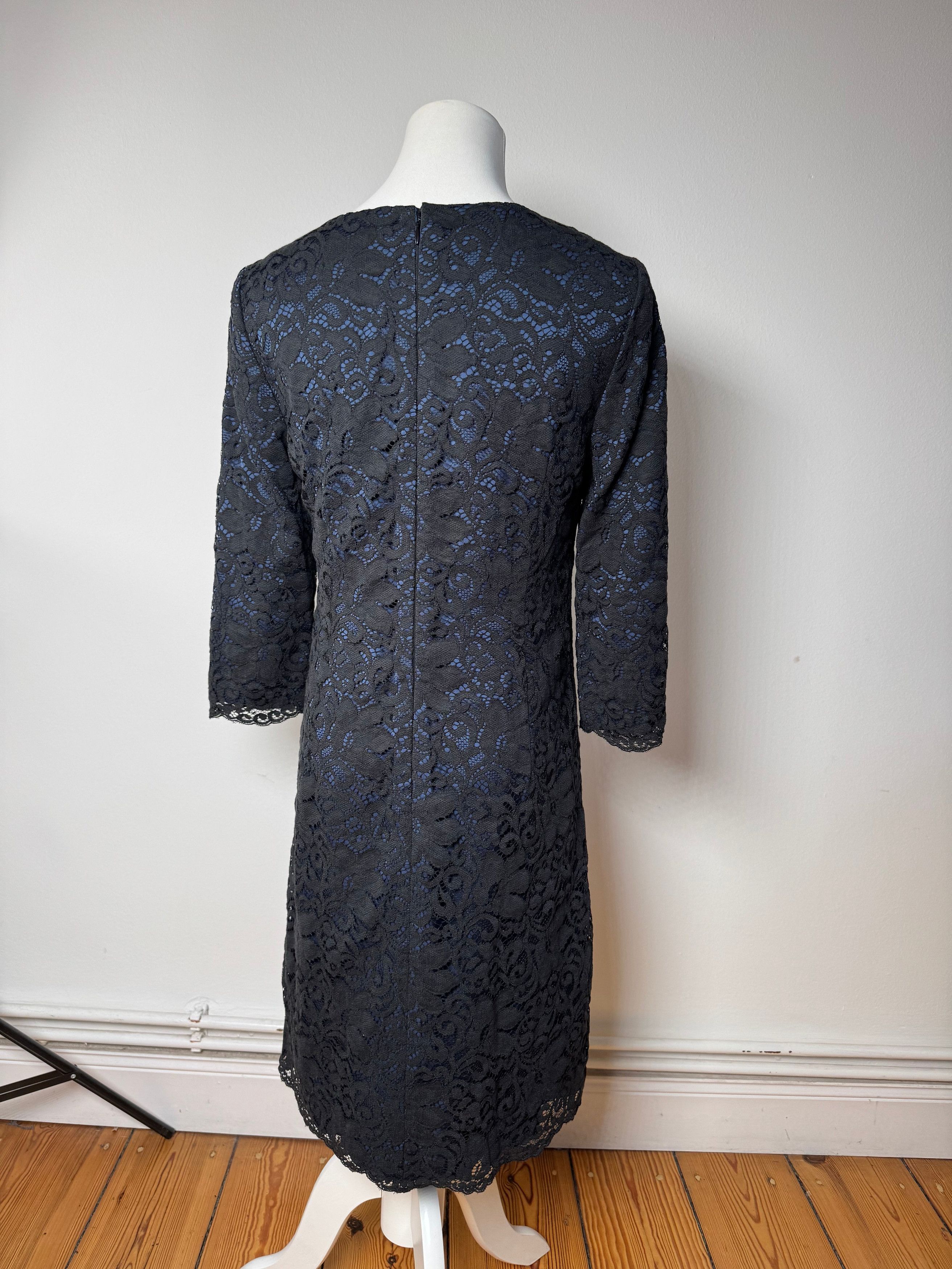 Courreges Vintage Dress Blue Black 38/M Size S / US 4 / IT 40 - 13 Thumbnail