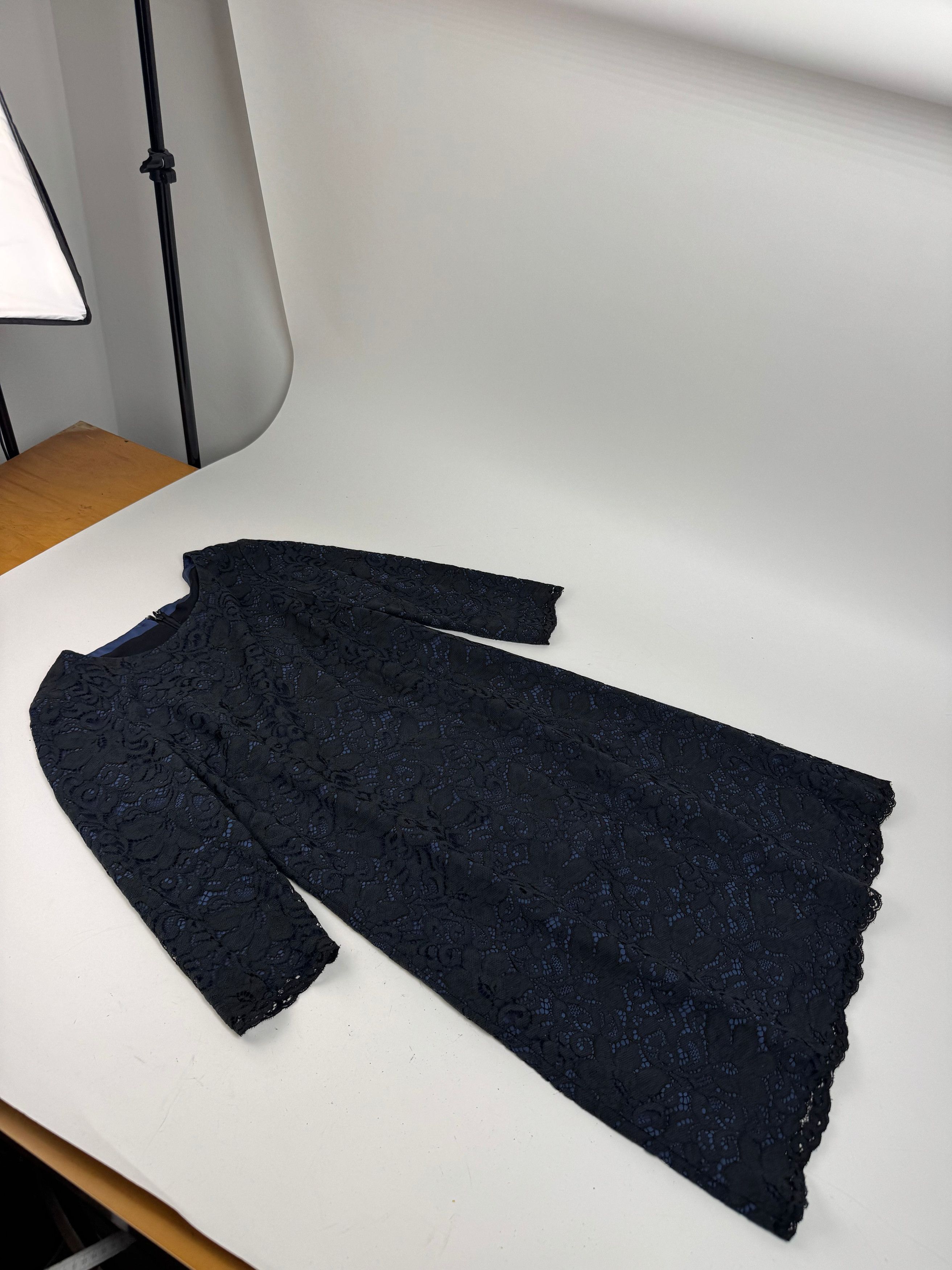 Courreges Vintage Dress Blue Black 38/M Size S / US 4 / IT 40 - 4 Thumbnail