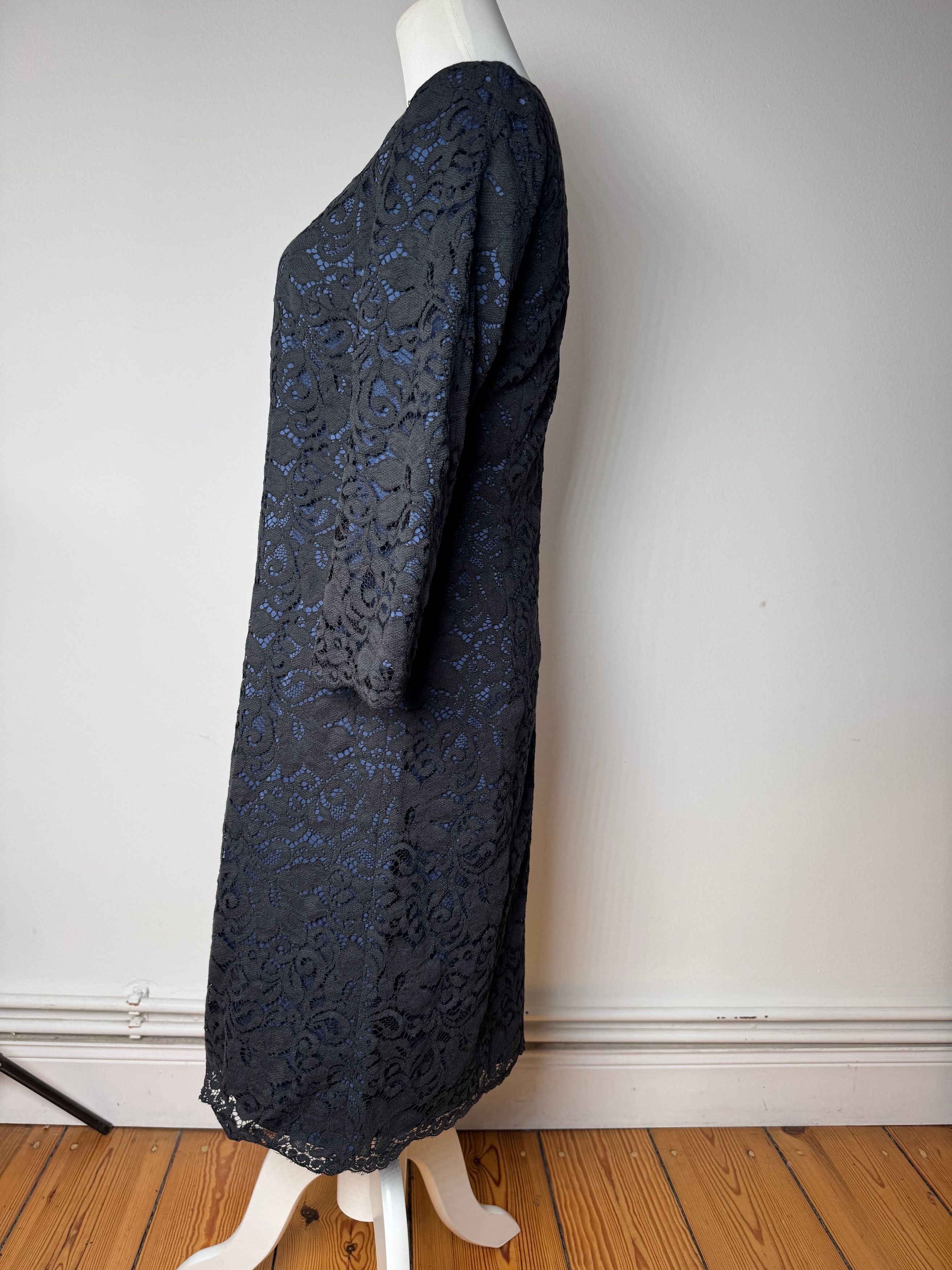 Courreges Vintage Dress Blue Black 38/M Size S / US 4 / IT 40 - 2 Thumbnail