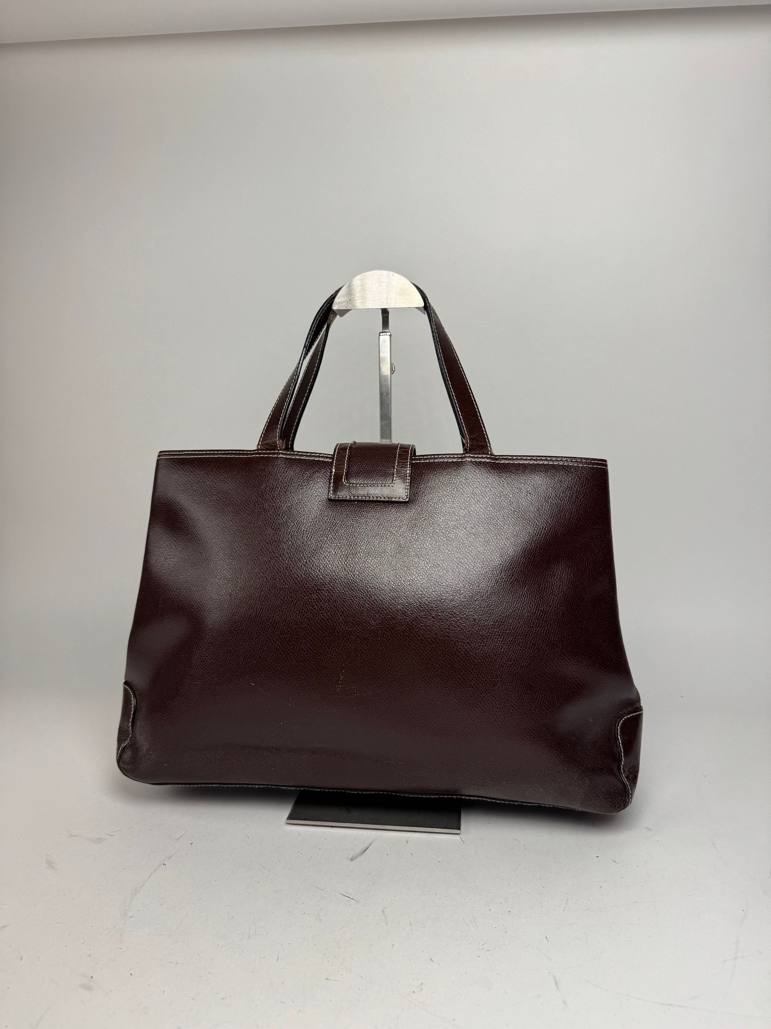 Givenchy Vintage Leather Handbag Brown Size ONE SIZE - 2 Thumbnail