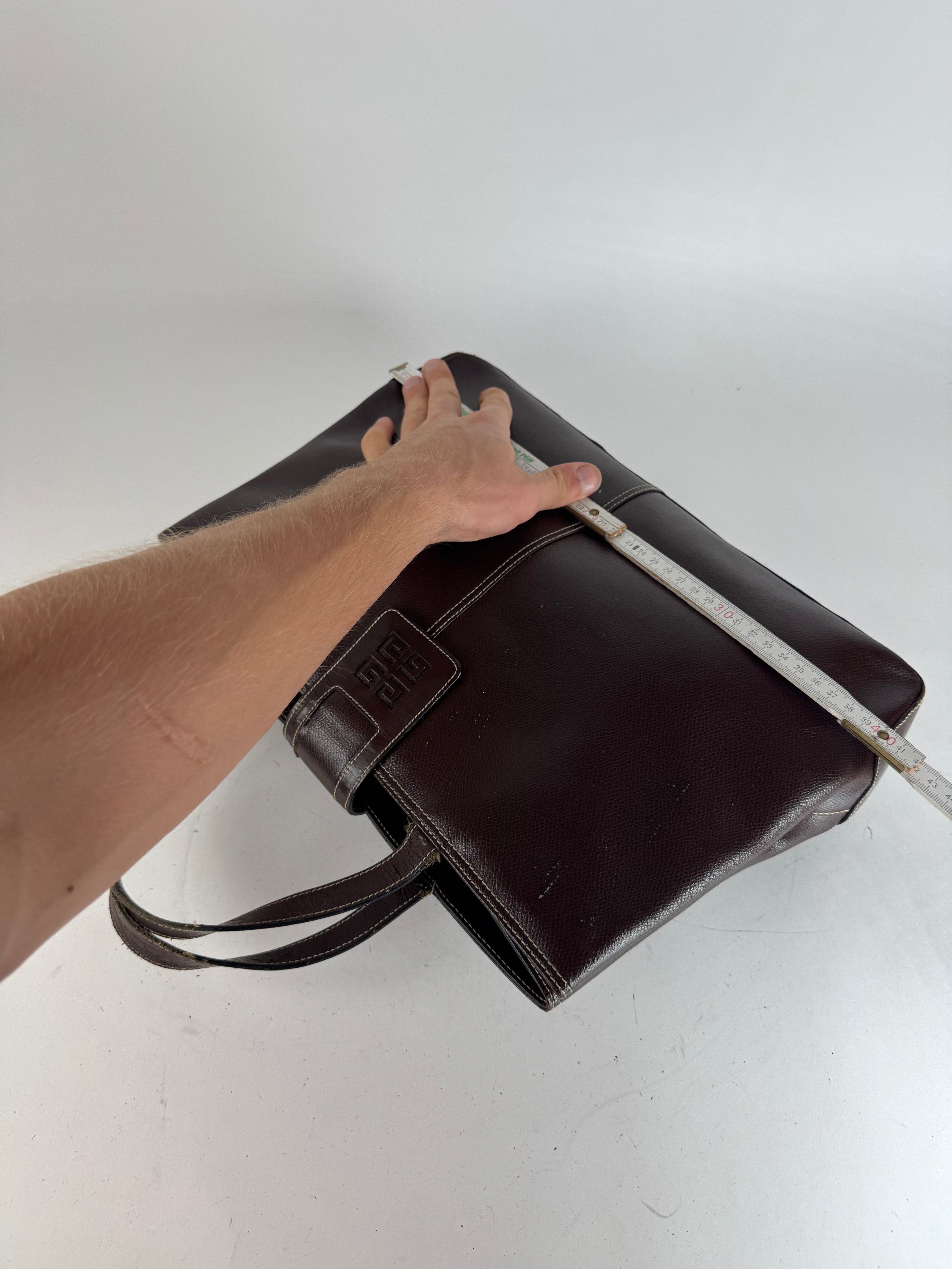 Givenchy Vintage Leather Handbag Brown Size ONE SIZE - 10 Thumbnail