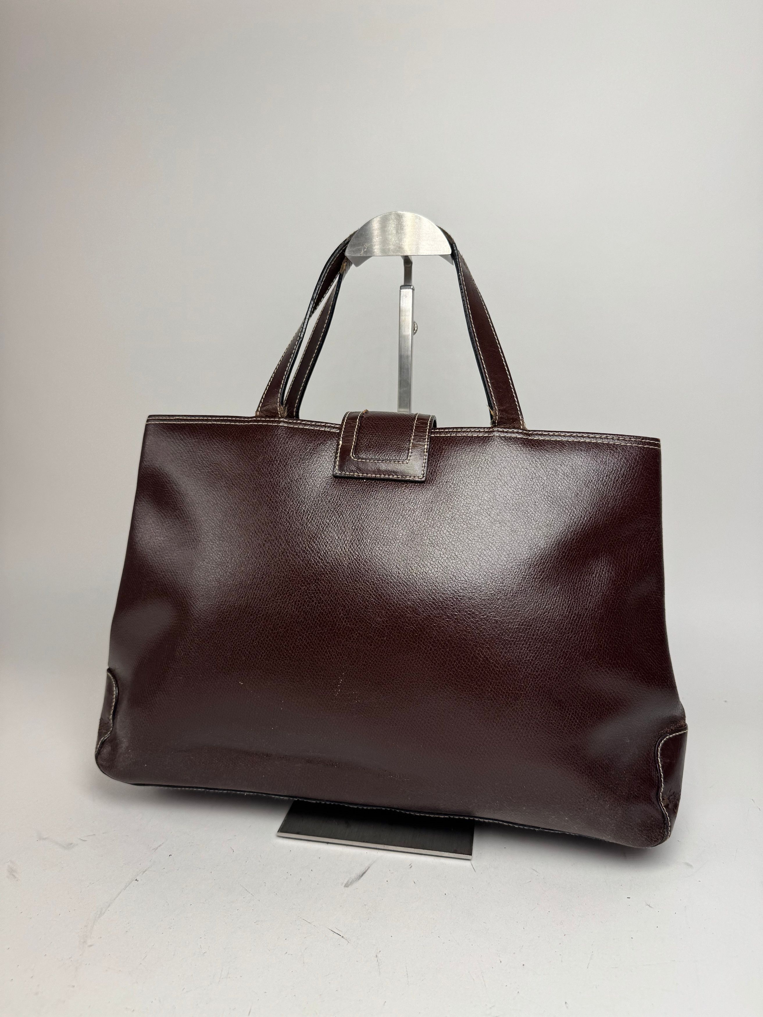 Givenchy Vintage Leather Handbag Brown Size ONE SIZE - 8 Thumbnail