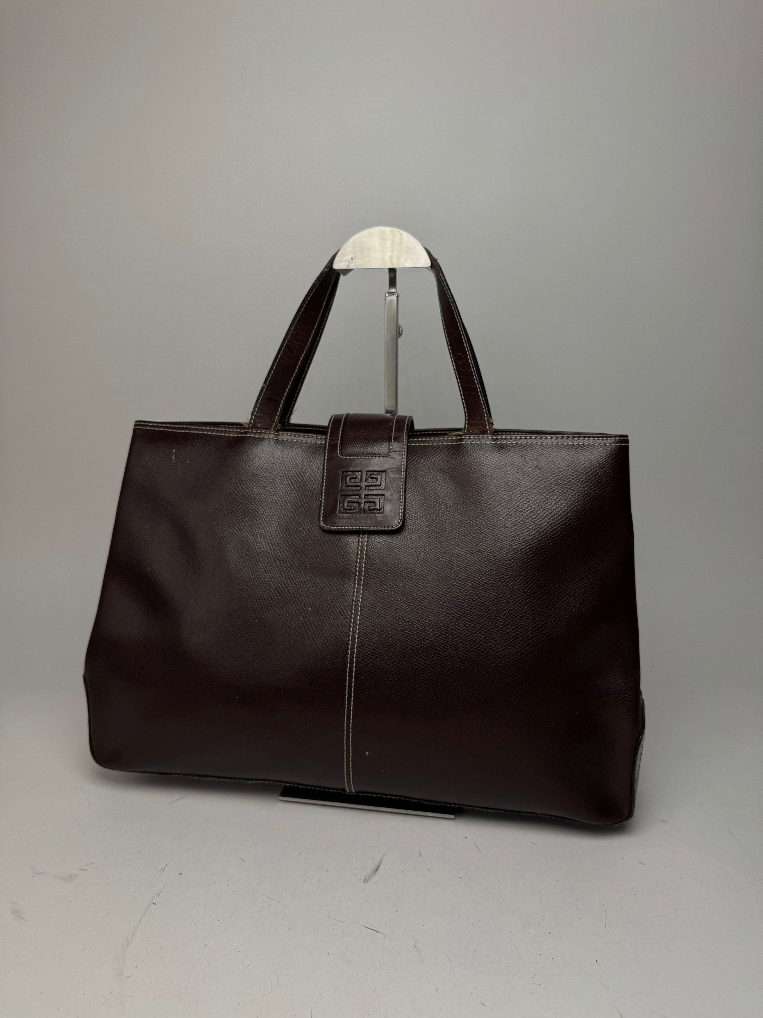 Givenchy Vintage Leather Handbag Brown Size ONE SIZE - 6 Thumbnail
