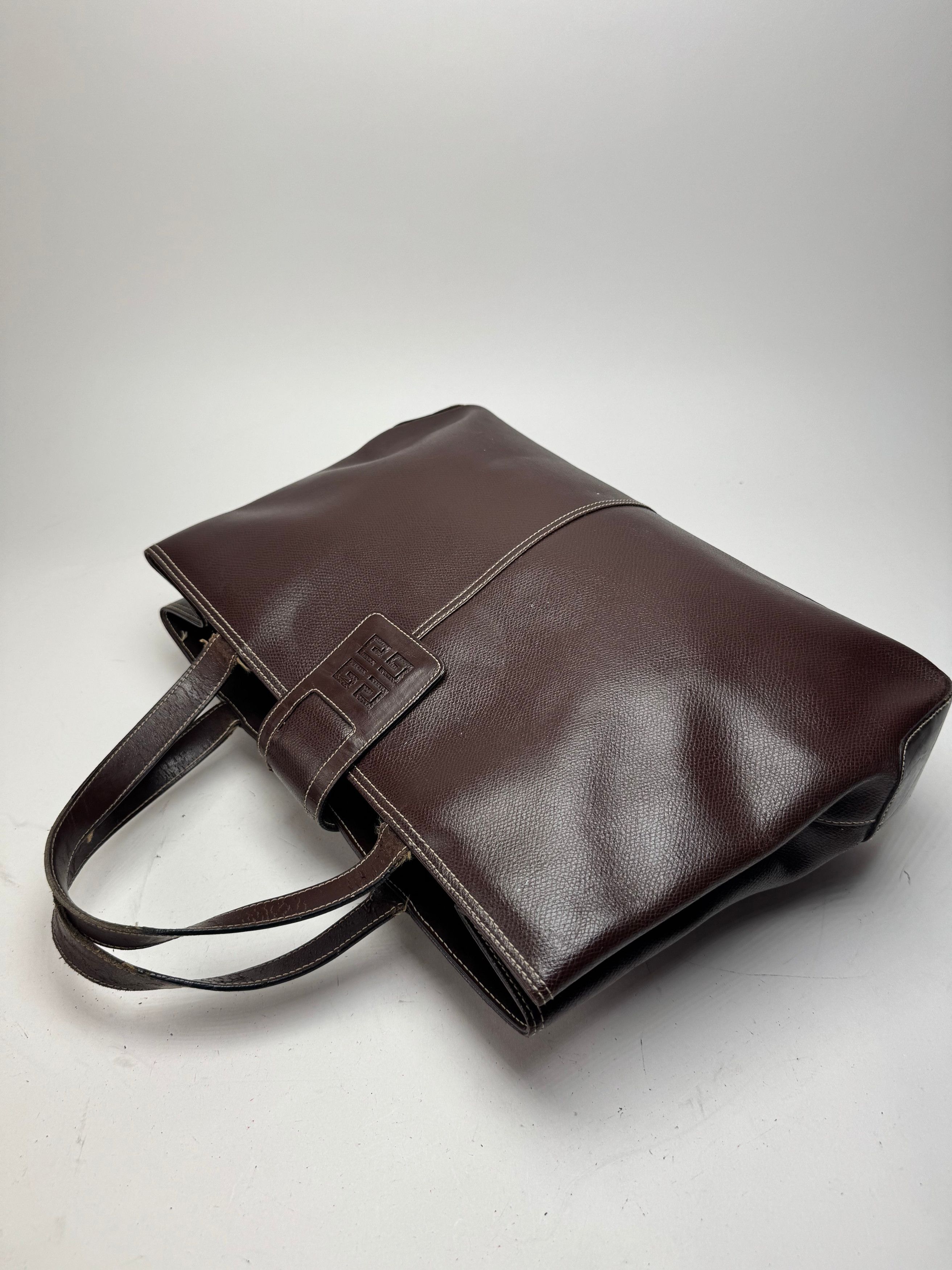 Givenchy Vintage Leather Handbag Brown Size ONE SIZE - 9 Thumbnail