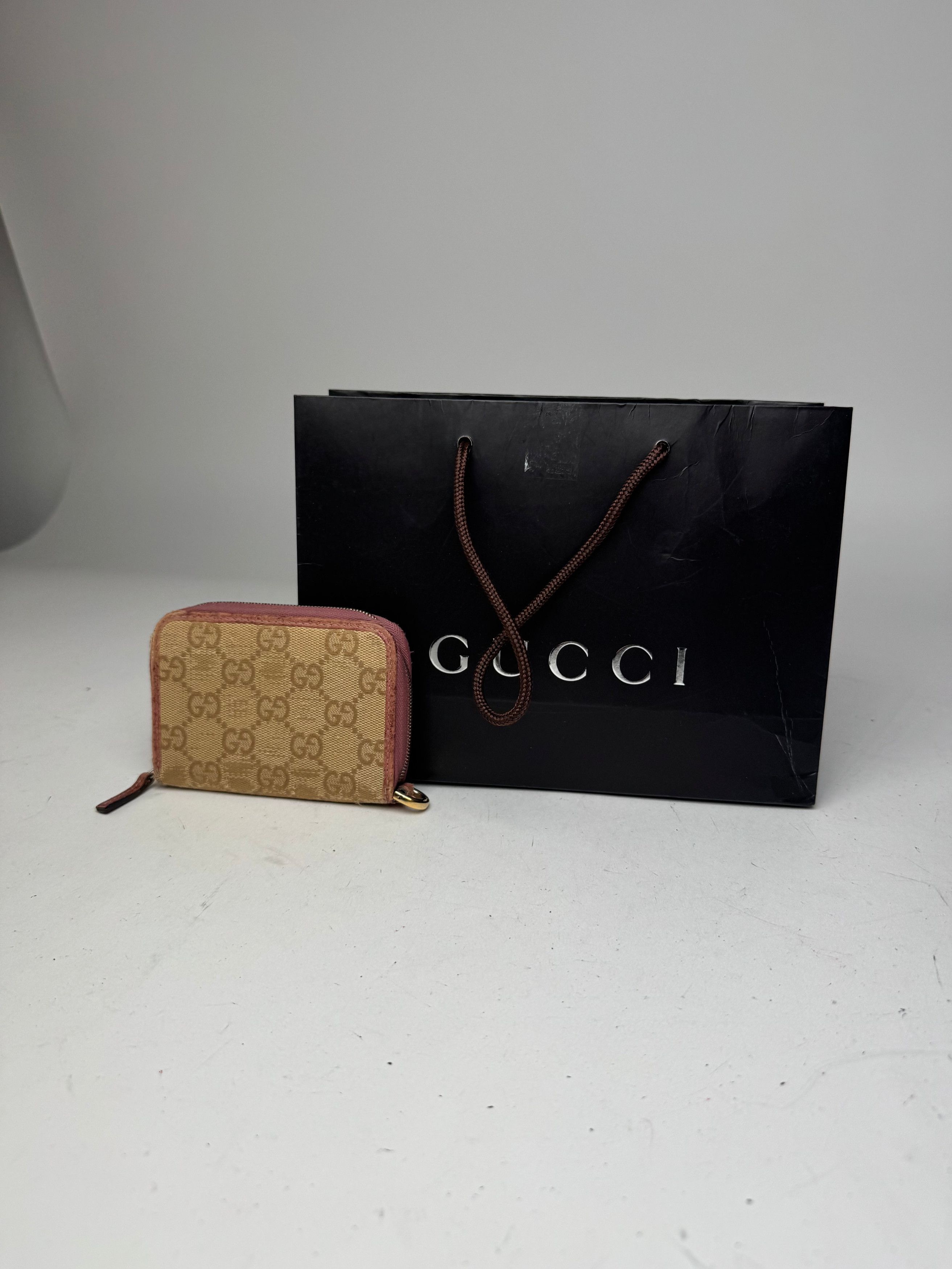 Gucci Vintage Monogram Card Holder Beige Pink Size ONE SIZE - 7 Thumbnail