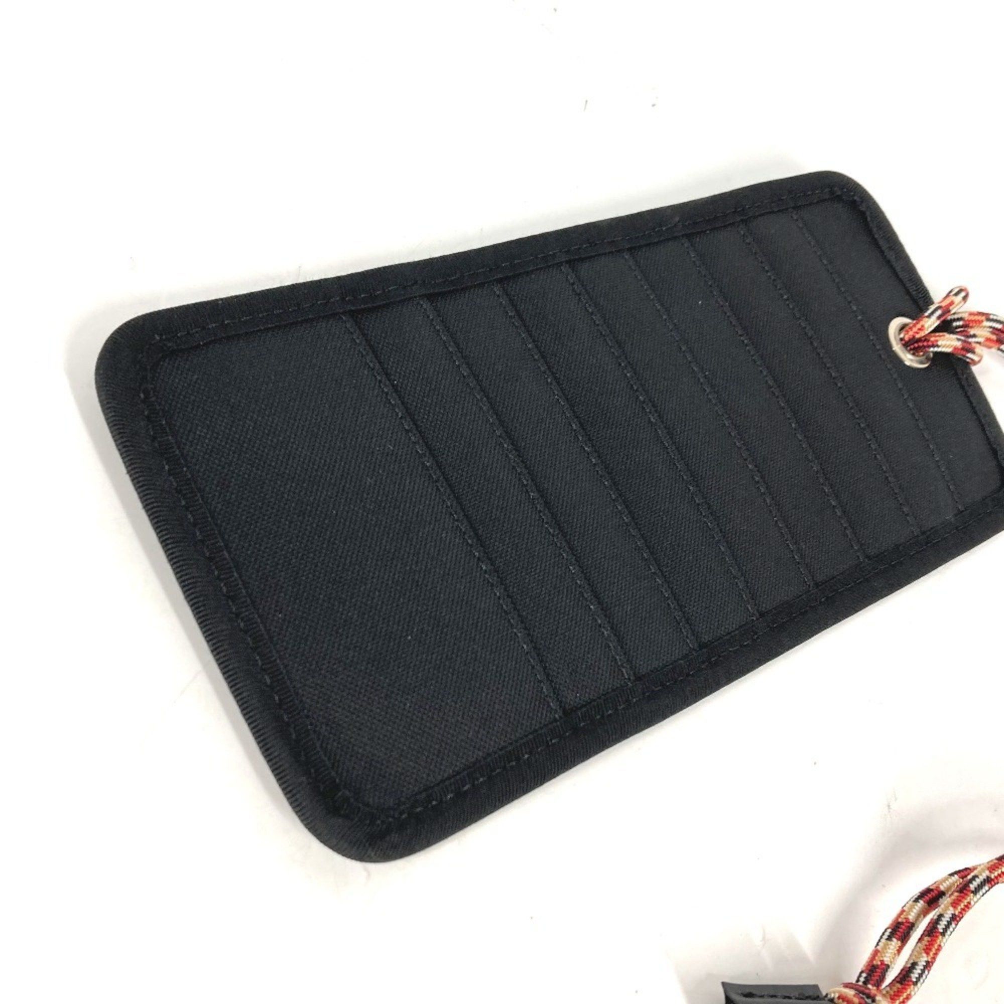 Burberry BURBERRY Pass Case with Logo and Neck Strap, Card Holder, Pouch, Business Case, Nylon, Women's, Black Size ONE SIZE - 7 Thumbnail