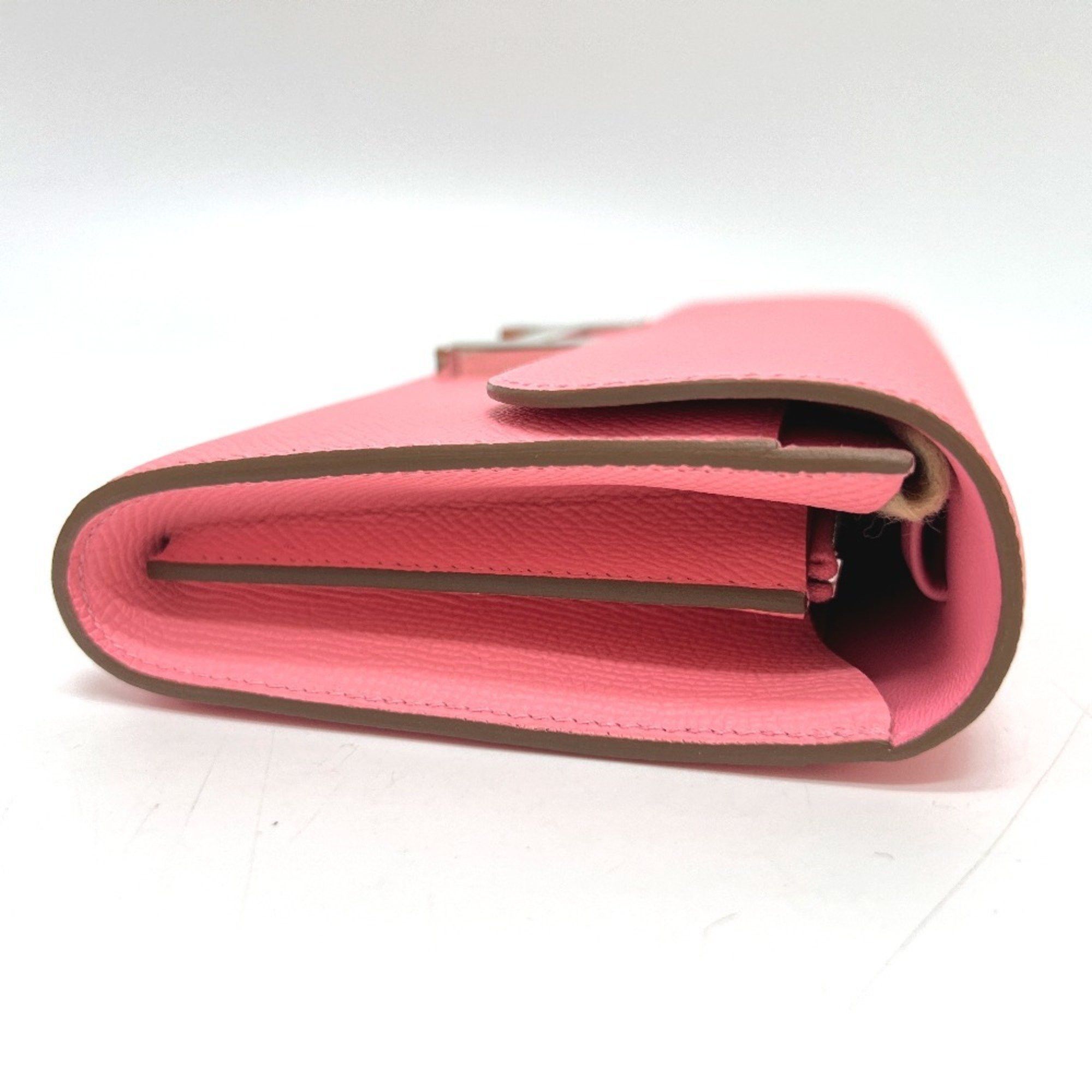 Hermes HERMES Constance To Go Wallet, Shoulder Long Epsom Leather, Women's, Rose Confetti, Silver Hardware, Pink Size ONE SIZE - 3 Thumbnail