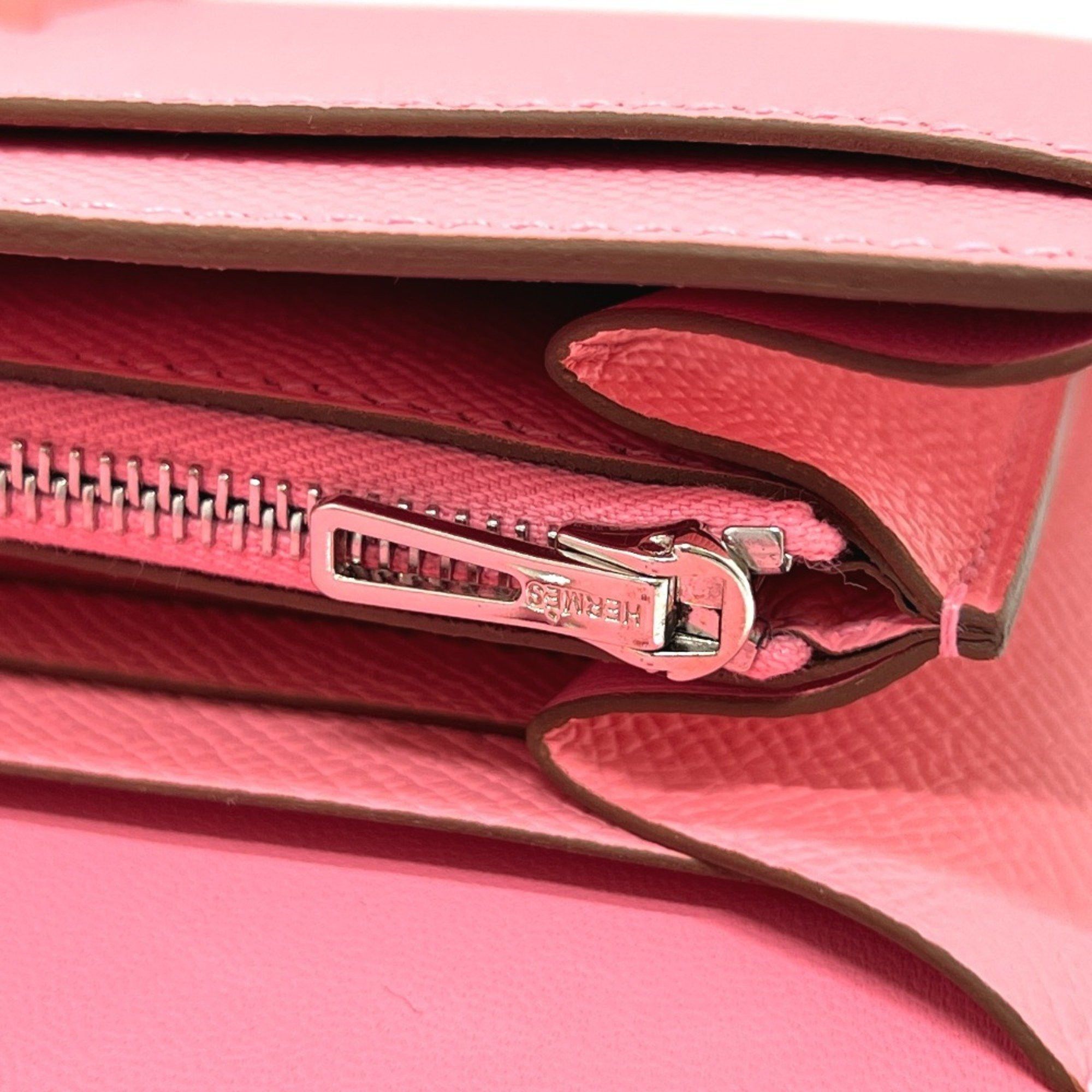 Hermes HERMES Constance To Go Wallet, Shoulder Long Epsom Leather, Women's, Rose Confetti, Silver Hardware, Pink Size ONE SIZE - 7 Thumbnail