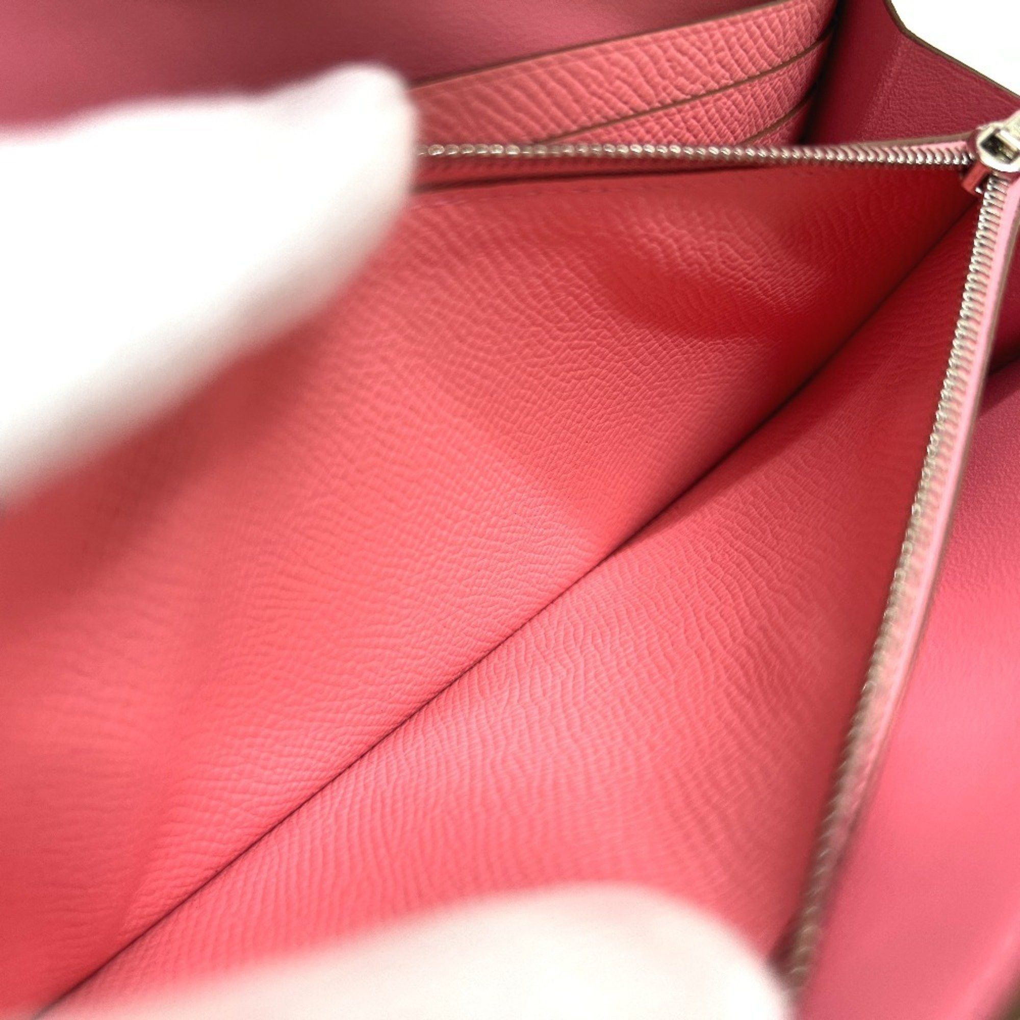 Hermes HERMES Constance To Go Wallet, Shoulder Long Epsom Leather, Women's, Rose Confetti, Silver Hardware, Pink Size ONE SIZE - 9 Thumbnail