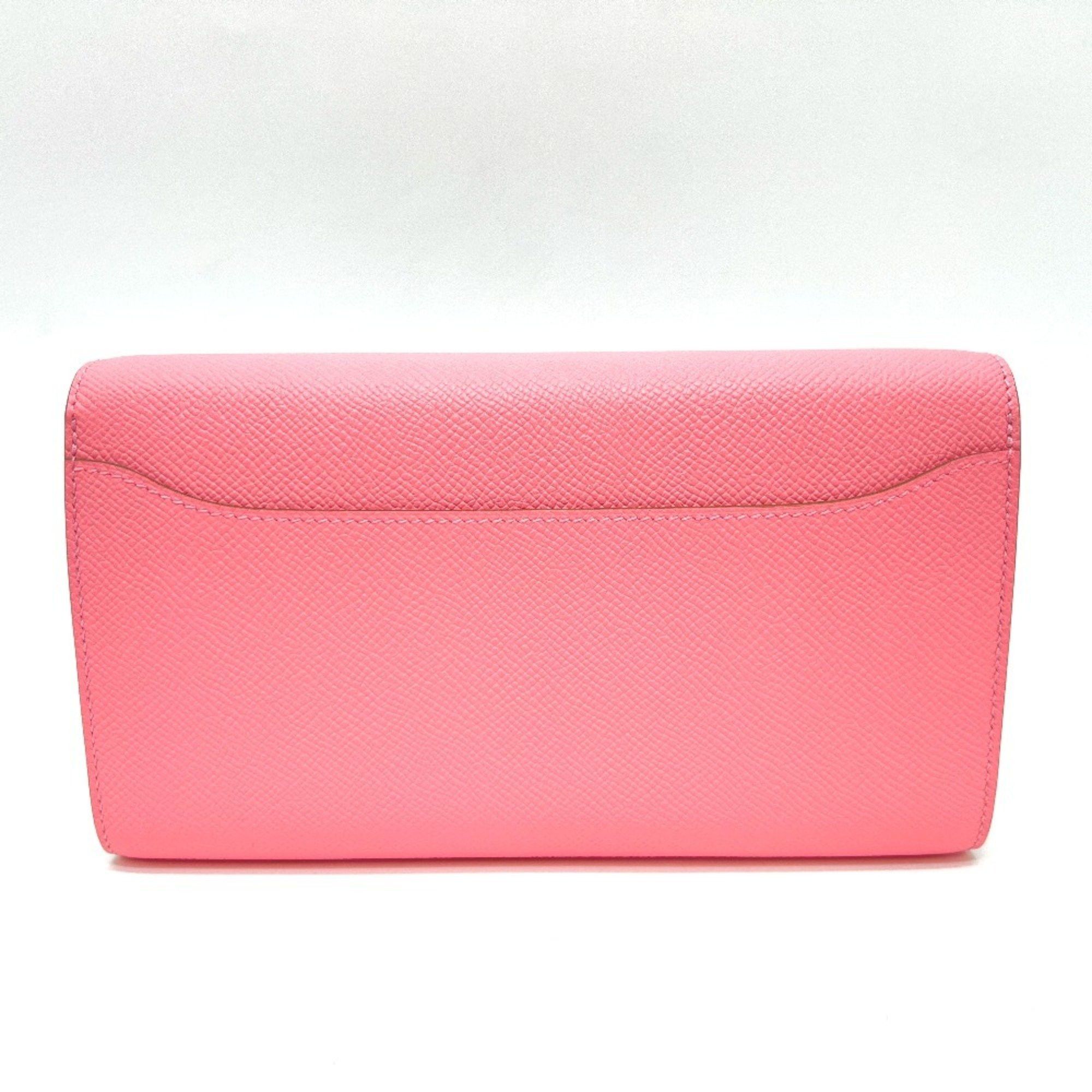 Hermes HERMES Constance To Go Wallet, Shoulder Long Epsom Leather, Women's, Rose Confetti, Silver Hardware, Pink Size ONE SIZE - 2 Thumbnail
