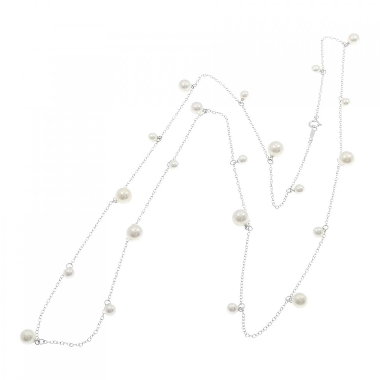 Mikimoto Mikimoto Mikimoto Akoya Pearl Au750 White Gold Necklace Calfskin Necklace DUTY FREE for USA Size ONE SIZE - 5 Thumbnail