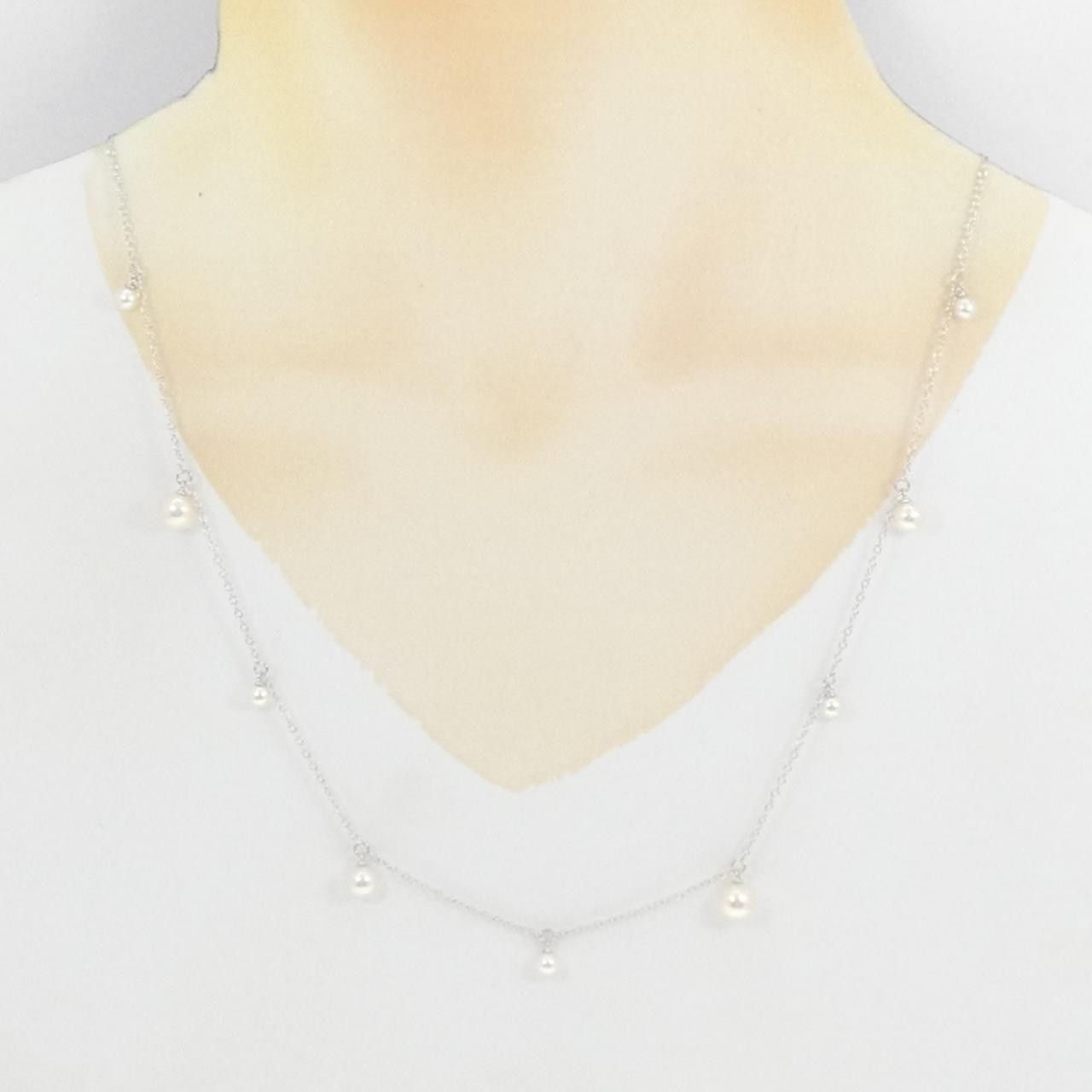 Mikimoto Mikimoto Mikimoto Akoya Pearl Au750 White Gold Necklace Calfskin Necklace DUTY FREE for USA Size ONE SIZE - 6 Thumbnail