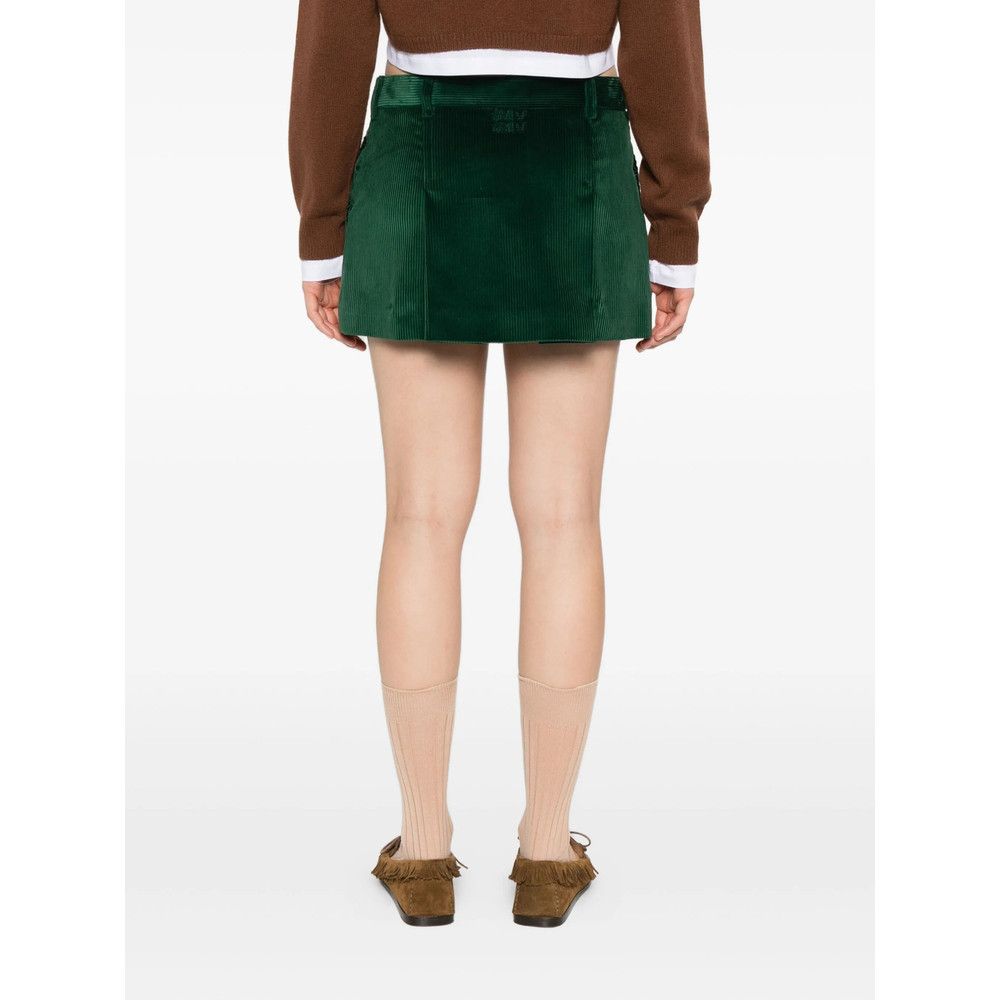 Miu Miu Miu Miu GREEN Skirts - Pleated Skirts Size 27" / US 4 / IT 40 - 4 Thumbnail