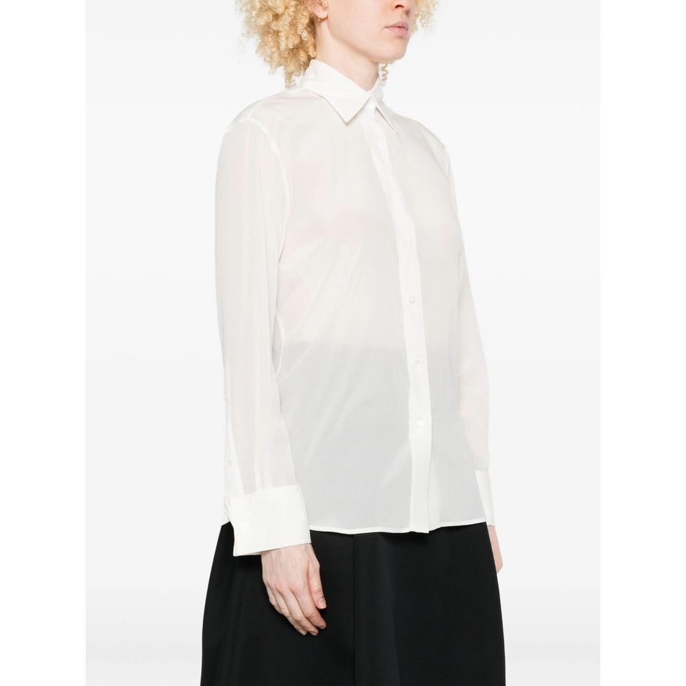 Mazzarelli Mazzarelli WHITE Tops - Shirts Size L / US 10 / IT 46 - 3 Thumbnail