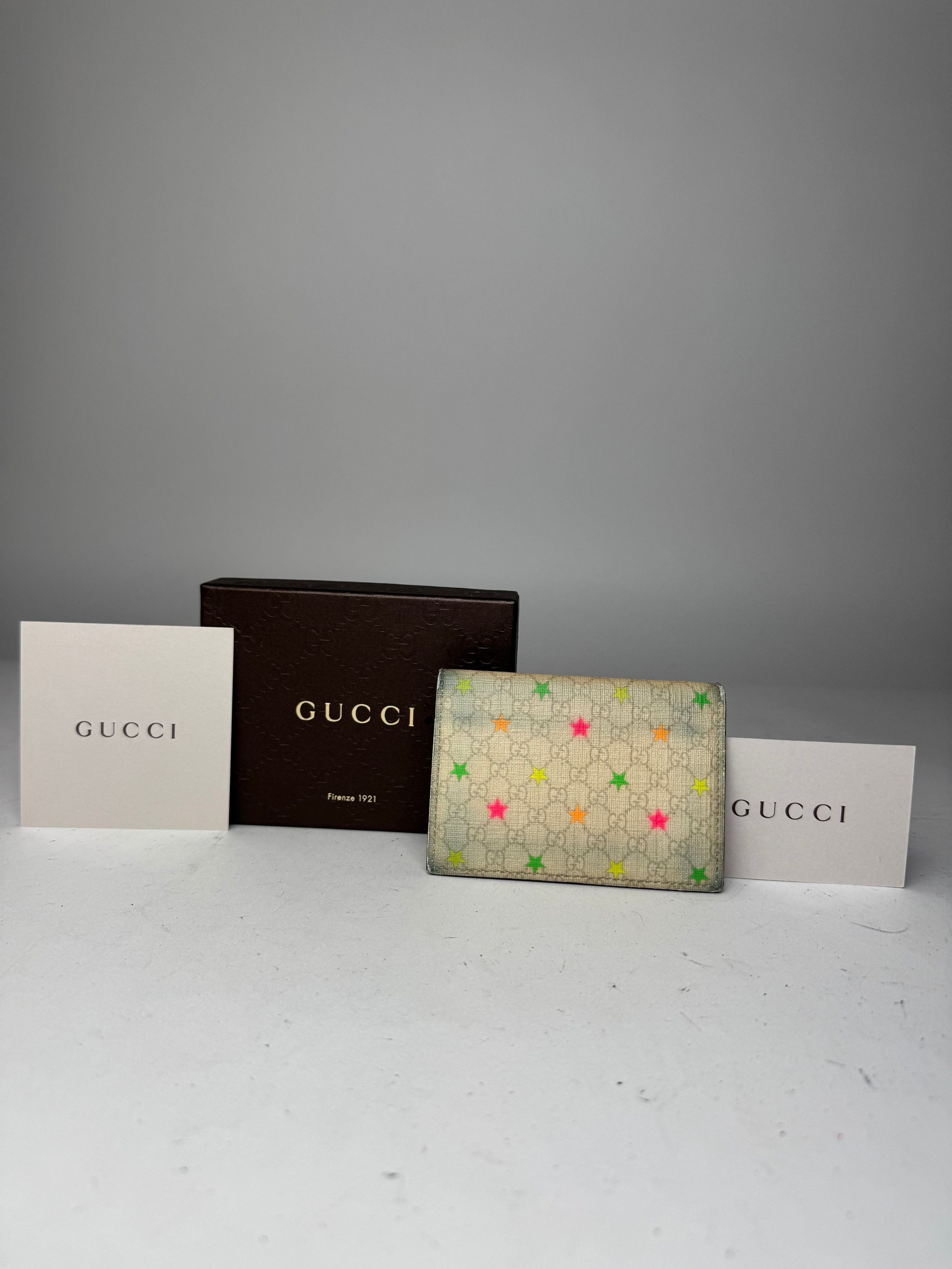 Gucci Vintage Monogram Star Card Holder White Size ONE SIZE - 13 Thumbnail
