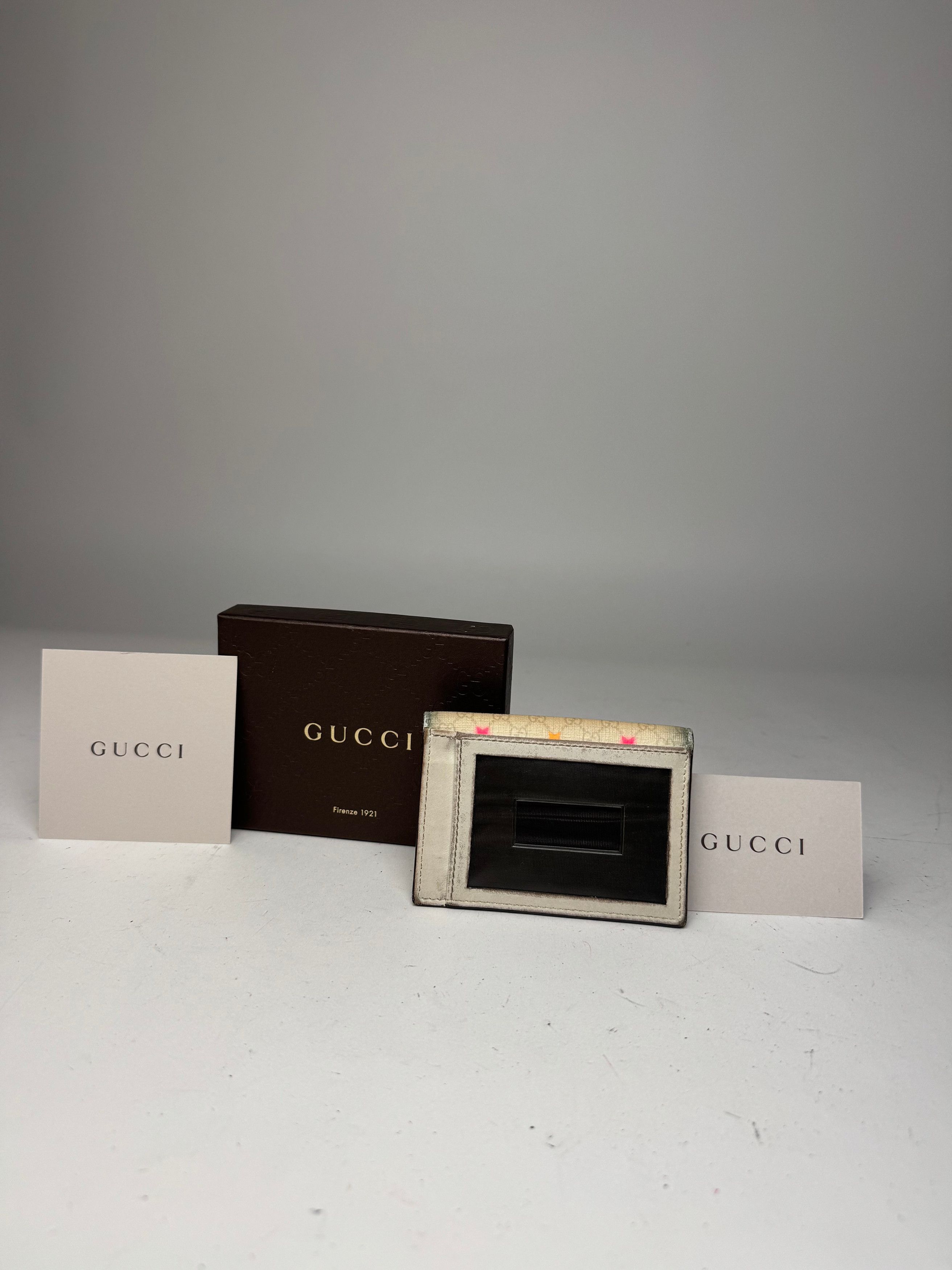Gucci Vintage Monogram Star Card Holder White Size ONE SIZE - 14 Thumbnail