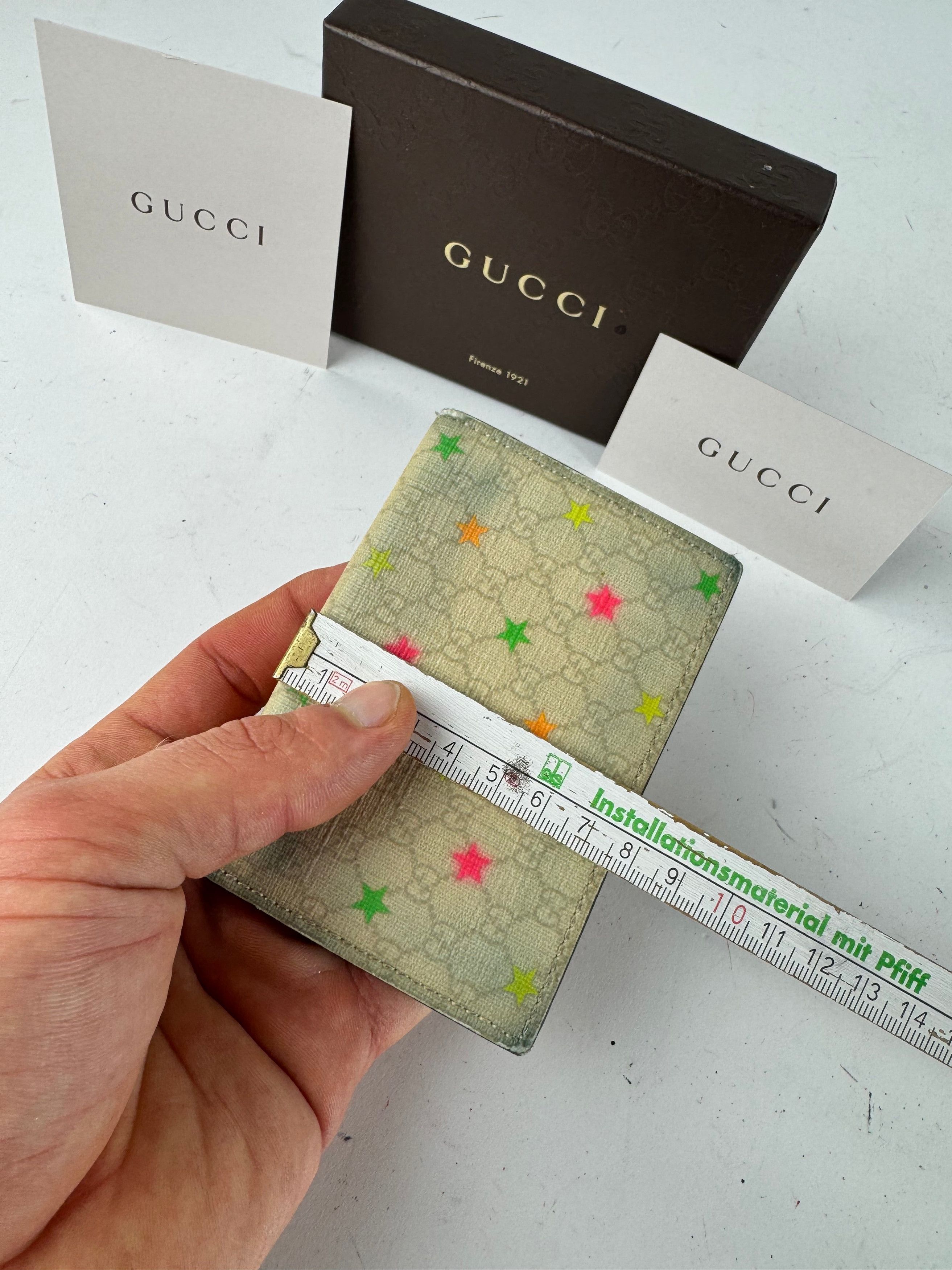 Gucci Vintage Monogram Star Card Holder White Size ONE SIZE - 12 Thumbnail