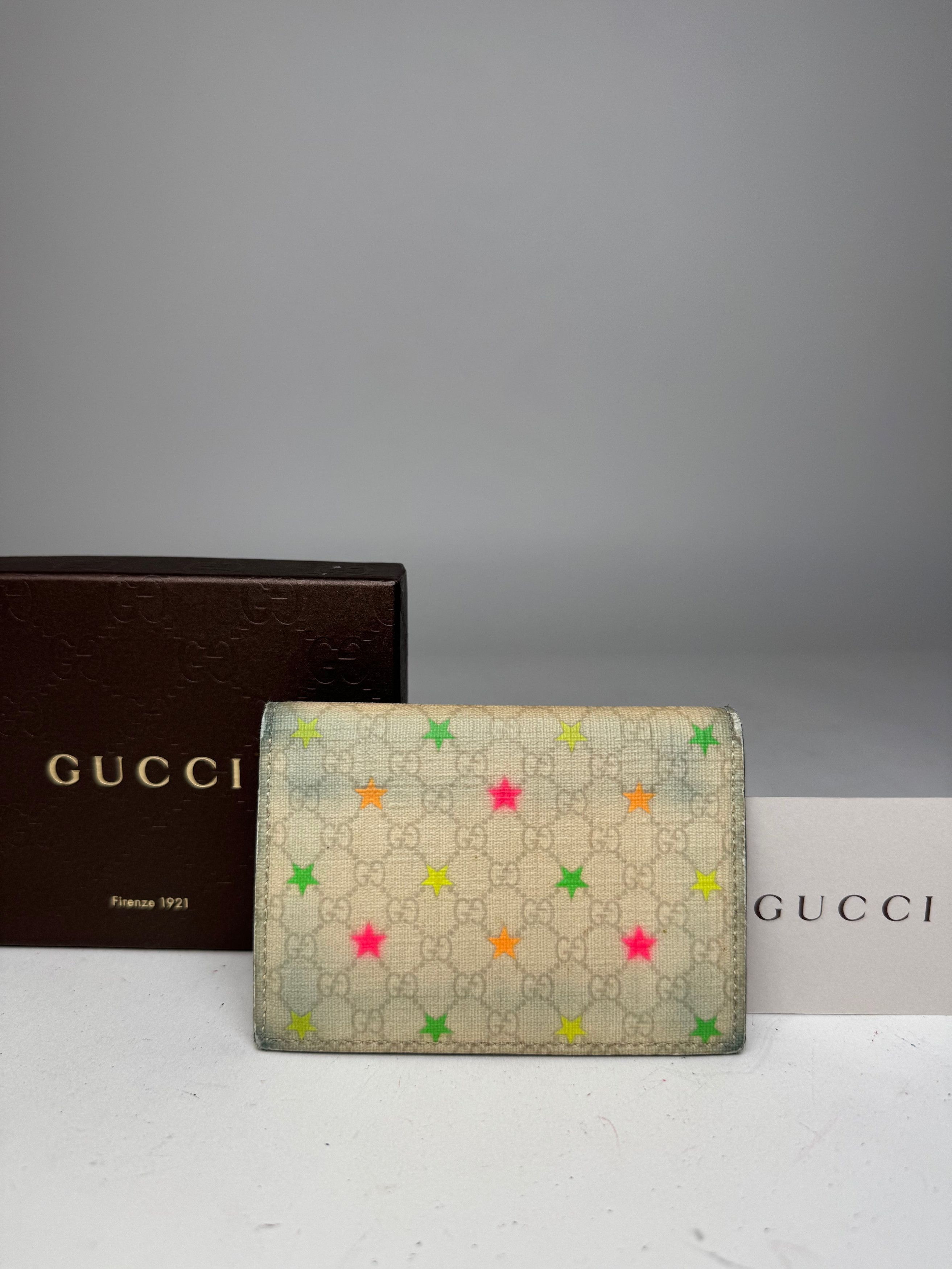 Gucci Vintage Monogram Star Card Holder White Size ONE SIZE - 10 Thumbnail