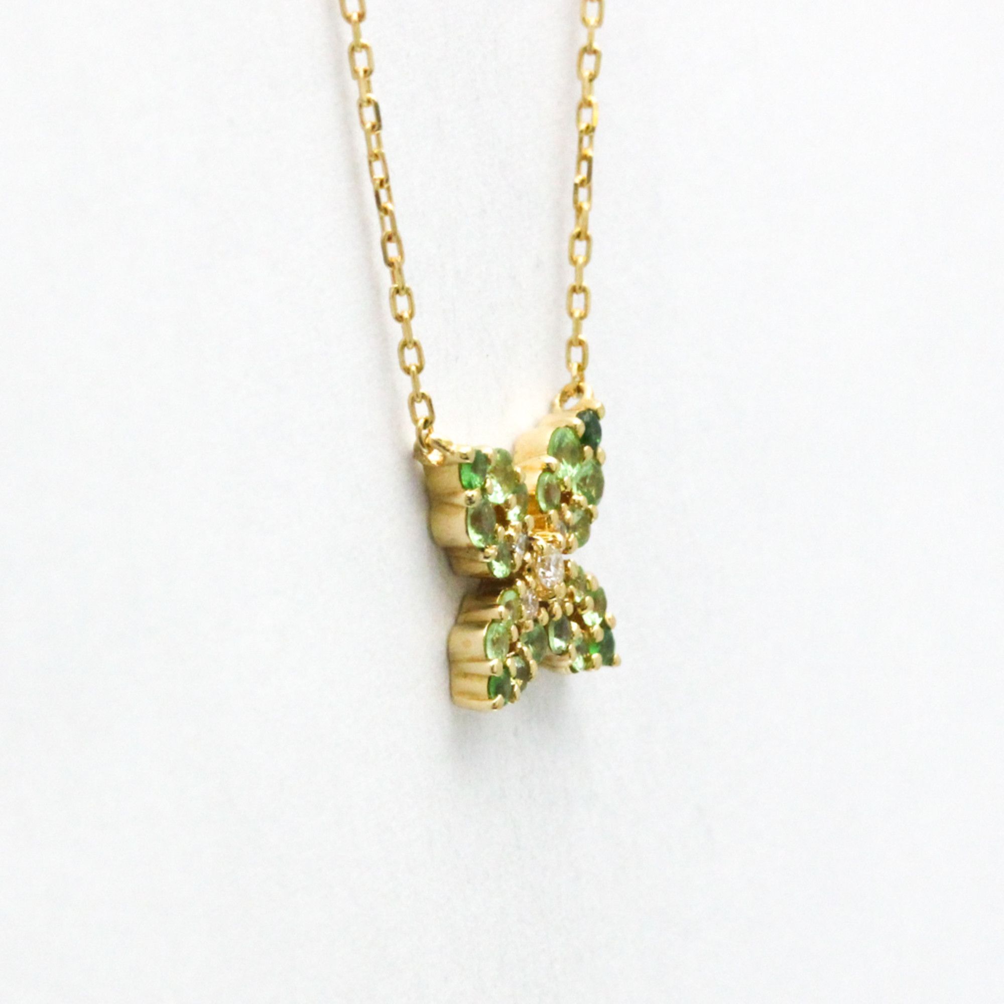 Other Vendome Aoyama Butterfly Colored Stone Necklace Yellow Gold (18K) Color Stone Men,Women Fashion Pendant Necklace (Gold) Size ONE SIZE - 3 Thumbnail