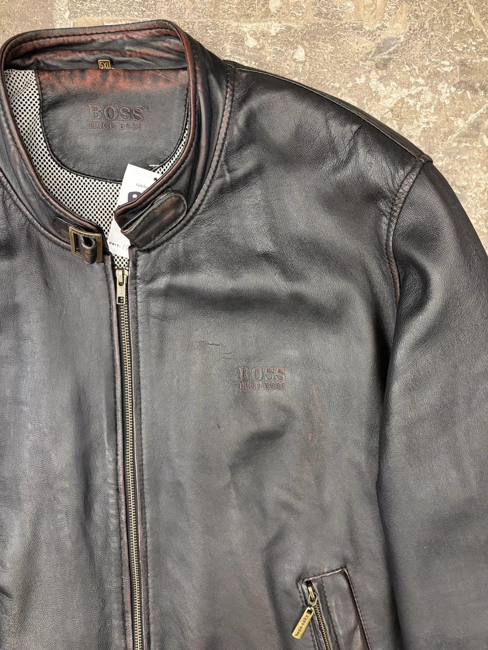 Hugo Boss Hugo Boss Leather jacket Leather Jacket Size US XXL / EU 58 / 5 - 4 Thumbnail