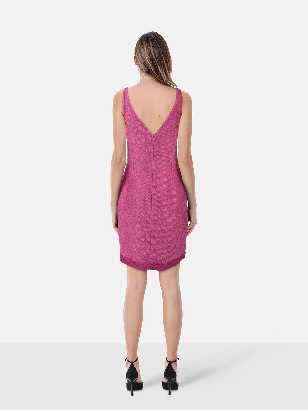 Fendi Pink Ruffle Detail Mini Dress Size M / US 6-8 / IT 42-44 - 2 Thumbnail