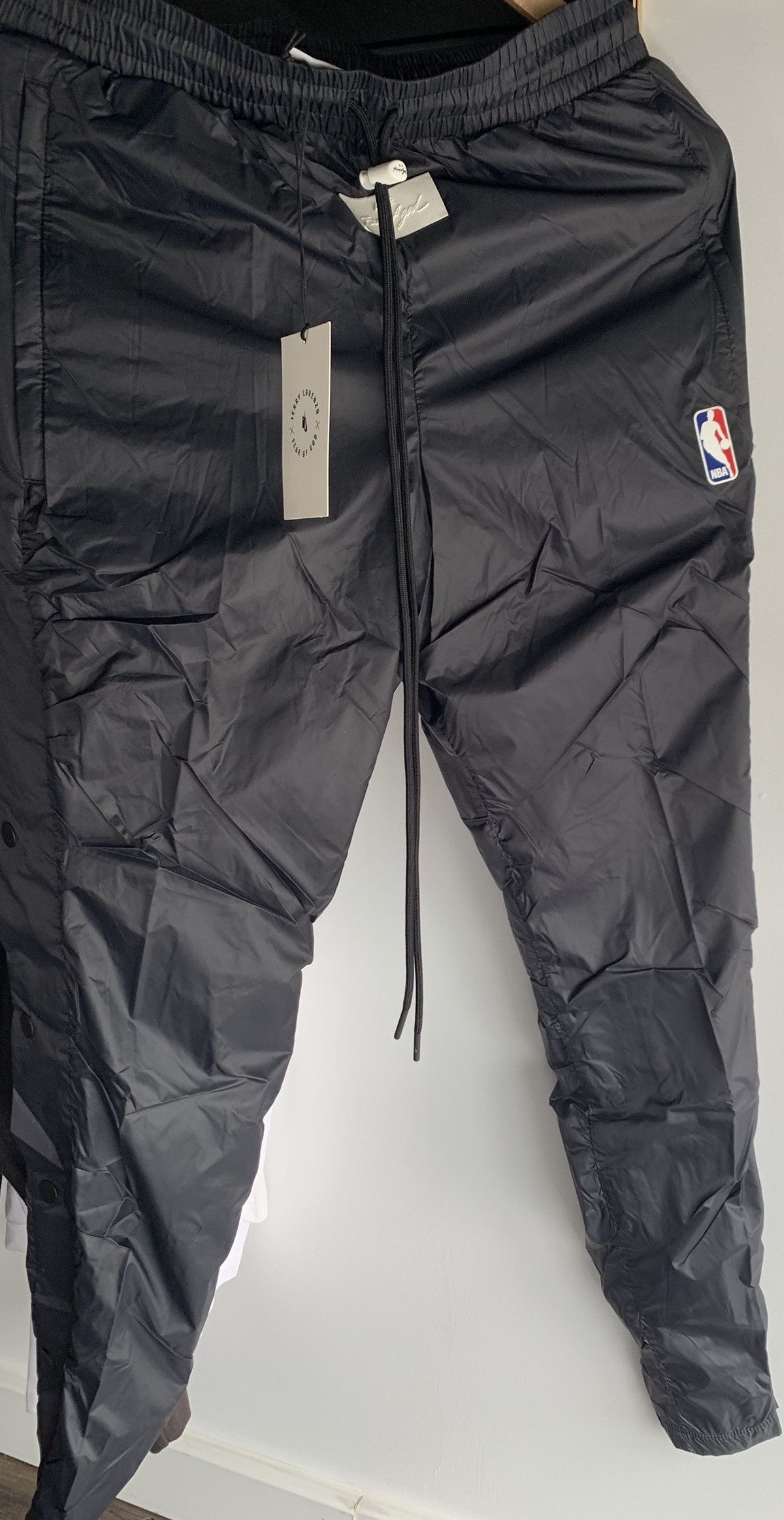 Nike Fear Of God Nike Black Tear away Pants Sz Medium | Grailed