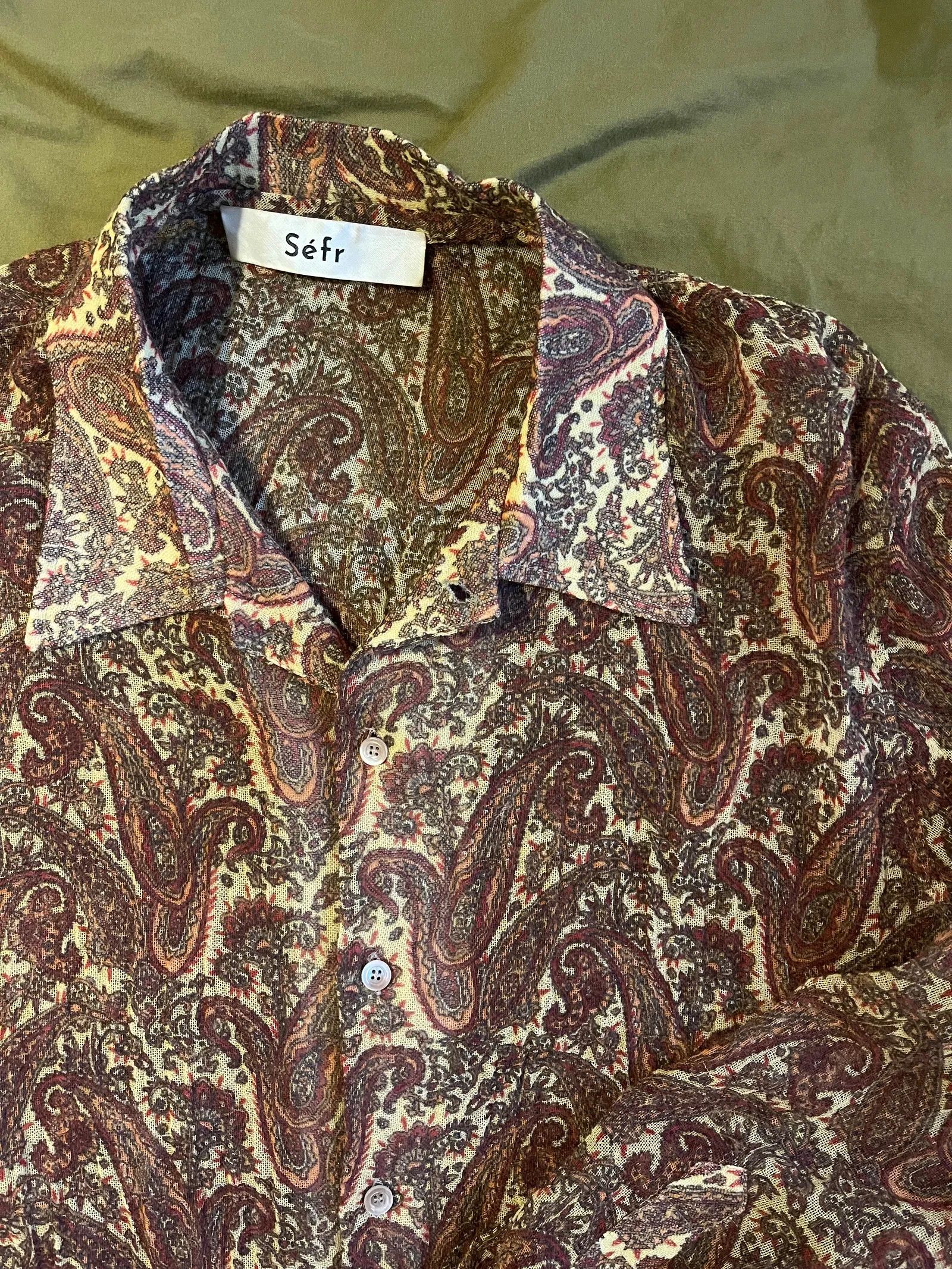 Sefr Séfr Jagou Shirt Paisley Shirt Size US M / EU 48-50 / 2 - 2 Thumbnail