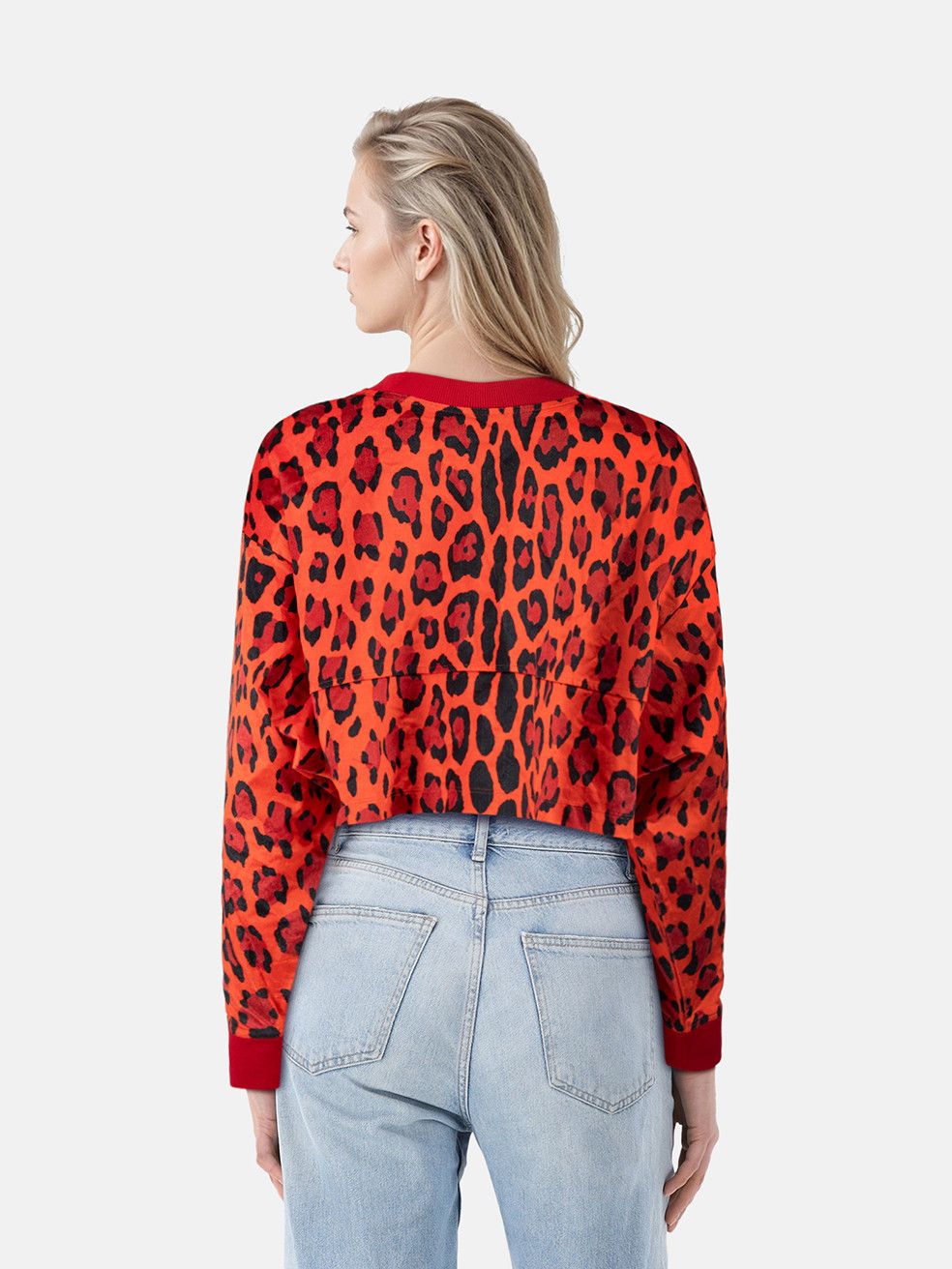 Tom Ford Red Leopard Print Crop Top Size XS / US 0-2 / IT 36-38 - 2 Thumbnail