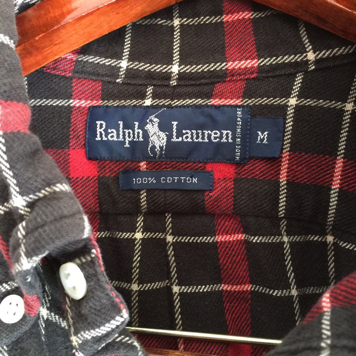 Flannel Vintage 90s Ralph Lauren Flannel Plaid Button-Up L/S Shirt Size US M / EU 48-50 / 2 - 4 Thumbnail