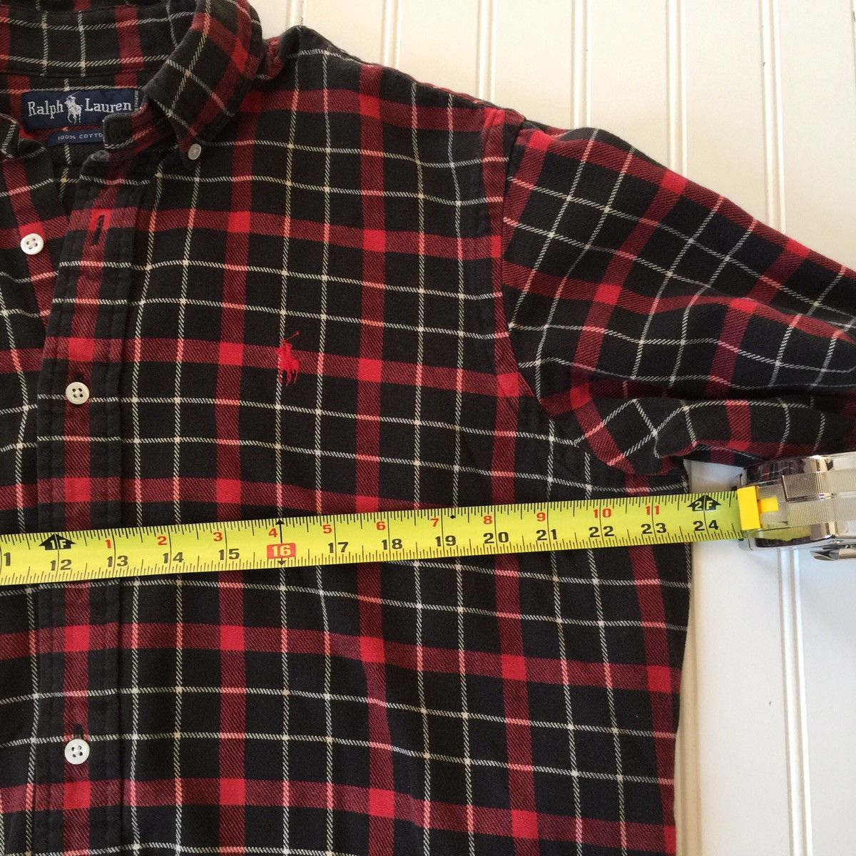 Flannel Vintage 90s Ralph Lauren Flannel Plaid Button-Up L/S Shirt Size US M / EU 48-50 / 2 - 6 Thumbnail
