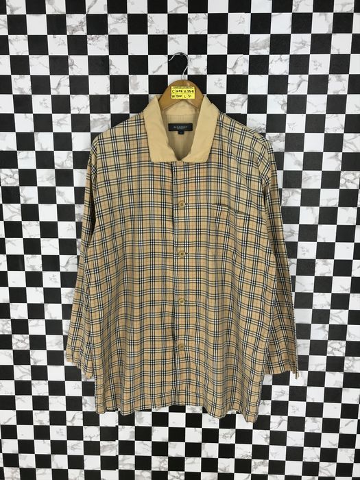 Burberry BURBERRY LONDON Checkered Button Up Large Vintage Designer ...