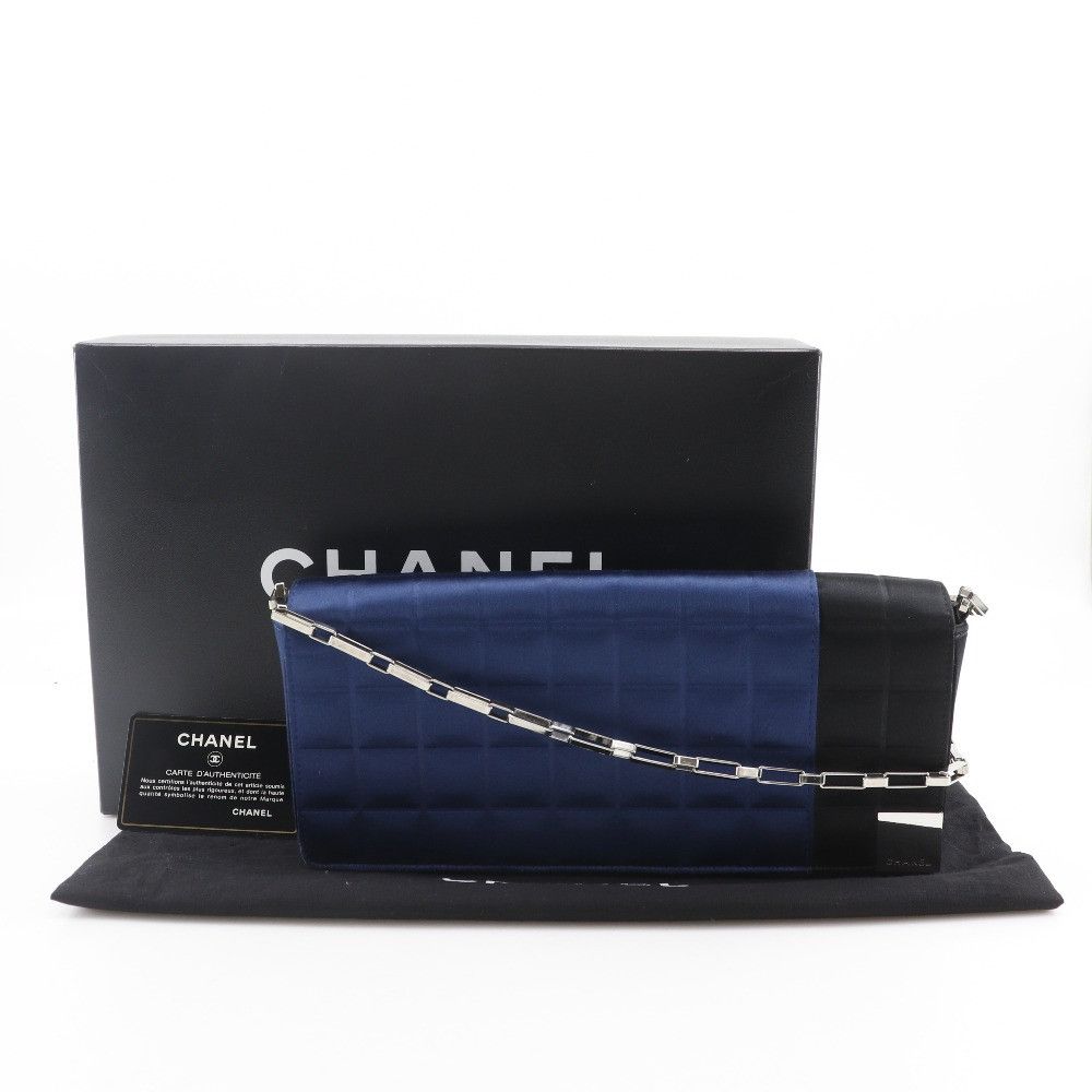 Chanel Chanel Chanel Choco Bar Satin Shoulder Bag Others Shoulder Bag A17829 DUTY FREE for USA Size ONE SIZE - 14 Thumbnail