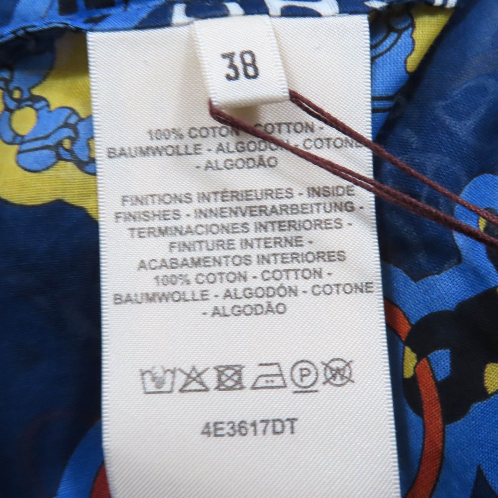Hermes Hermes Hermes Mors et Gourmettes Chaine d'Ancre Beach Blouse Silk Top Cotton Tops DUTY FREE for USA Size ONE SIZE - 7 Thumbnail