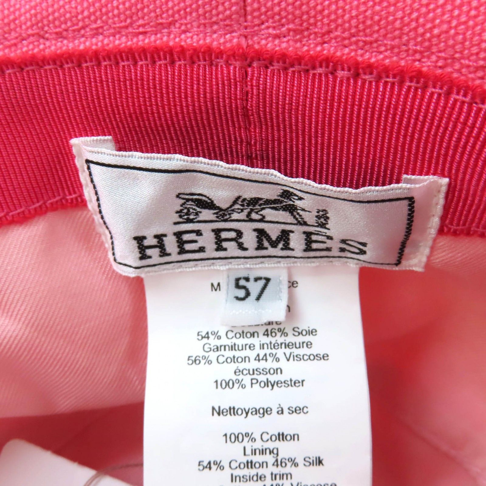Hermes Hermes Hermes Calvi Seashell Cotton Hat Cotton Hats DUTY FREE for USA Size ONE SIZE - 8 Thumbnail