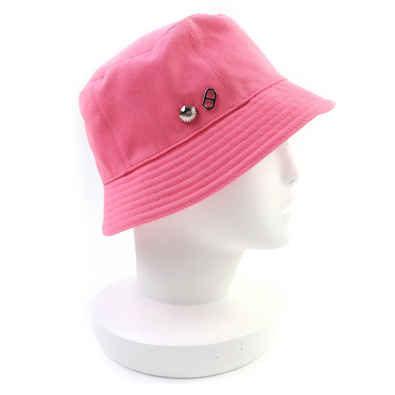 Hermes Hermes Hermes Calvi Seashell Cotton Hat Cotton Hats DUTY FREE for USA Size ONE SIZE - 4 Thumbnail