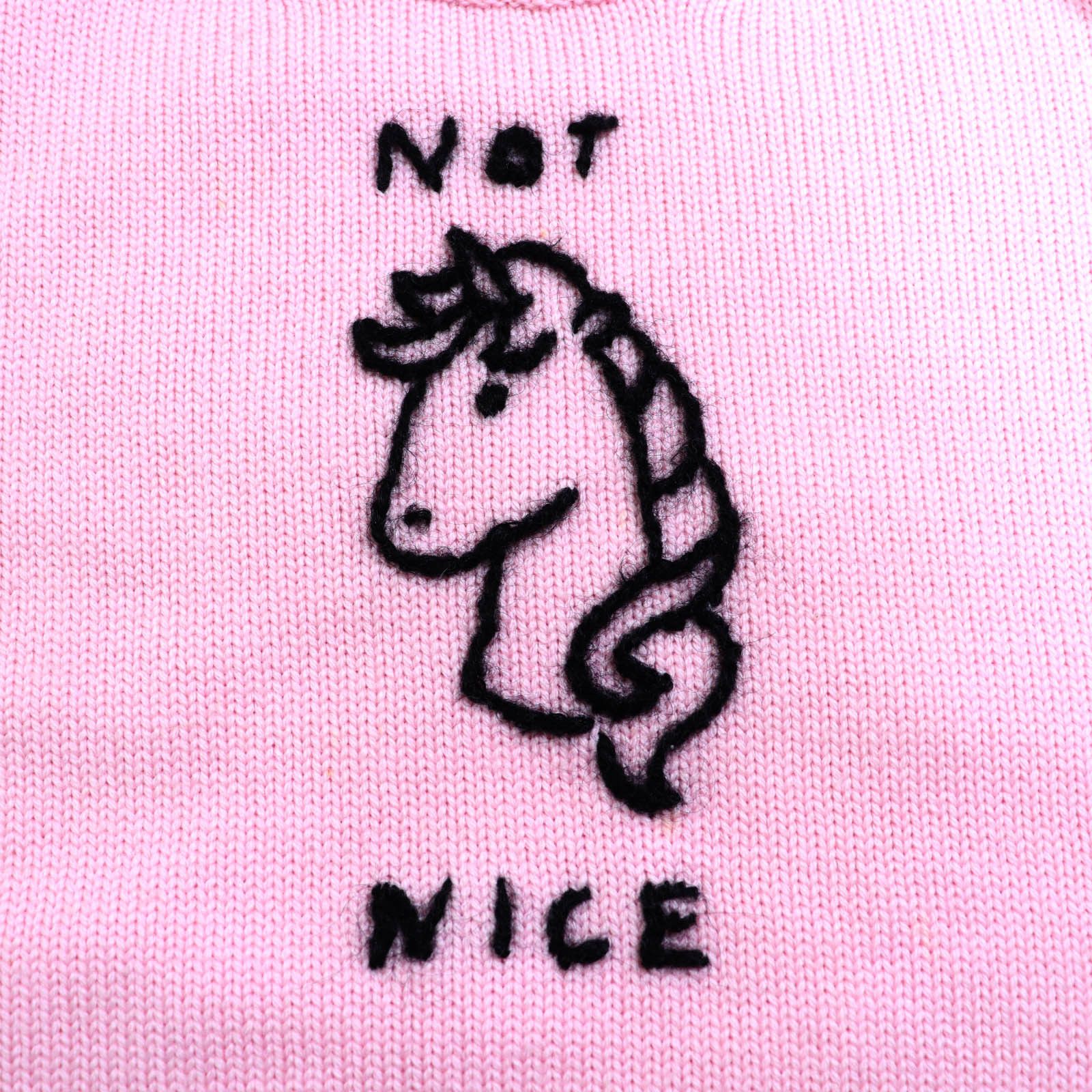 Miu Miu Miu Miu MIUMIU Unicorn Wool Knit Sweater Cotton Tops MML188 DUTY FREE for USA Size ONE SIZE - 5 Thumbnail