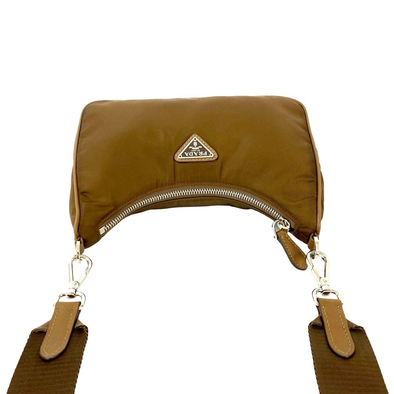 Prada Prada Prada Nylon Saffiano 2way Shoulder Bag Leather Shoulder Bag DUTY FREE for USA Size ONE SIZE - 5 Thumbnail