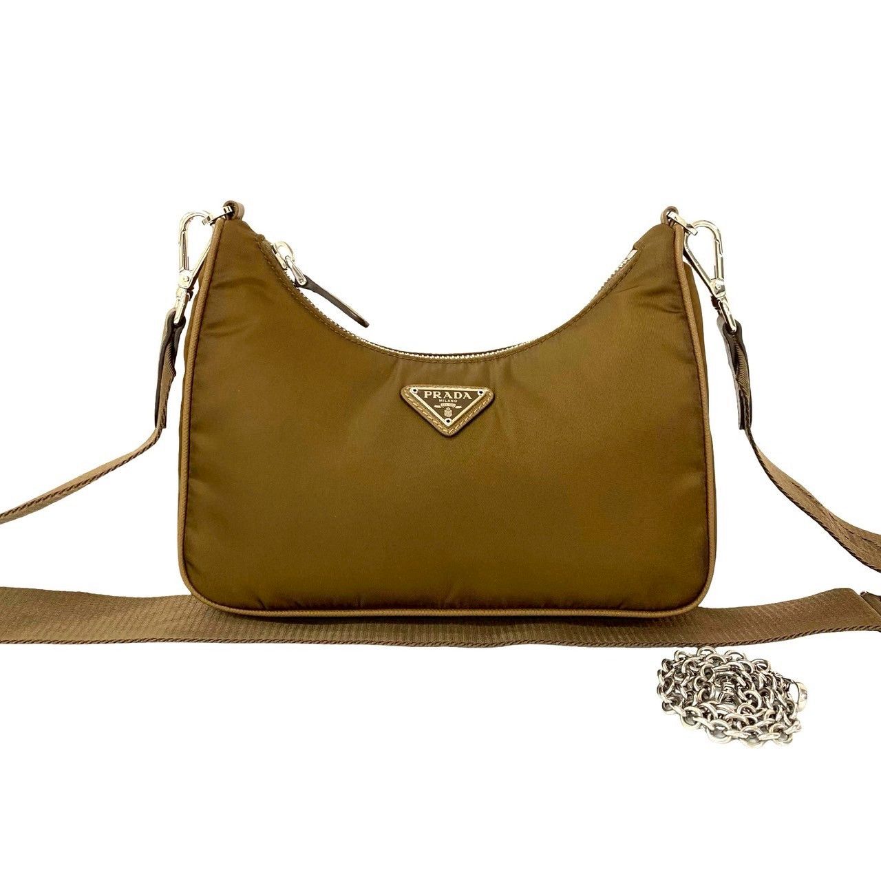 Prada Prada Prada Nylon Saffiano 2way Shoulder Bag Leather Shoulder Bag DUTY FREE for USA Size ONE SIZE - 2 Thumbnail