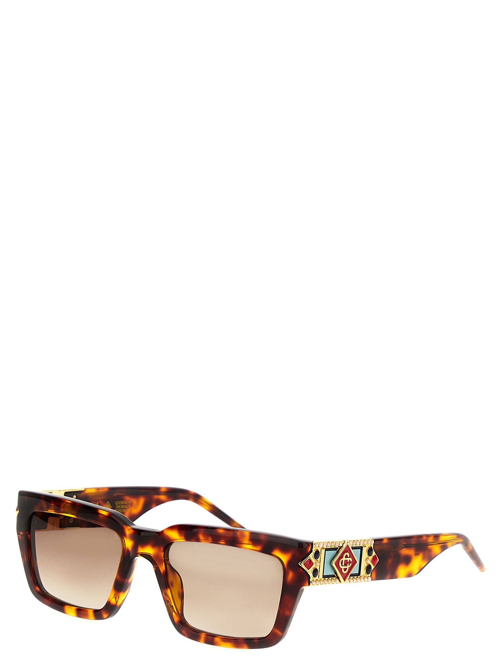 Casablanca 'The Tortoiseshell Square Metope' Sunglasses Size ONE SIZE - 3 Thumbnail