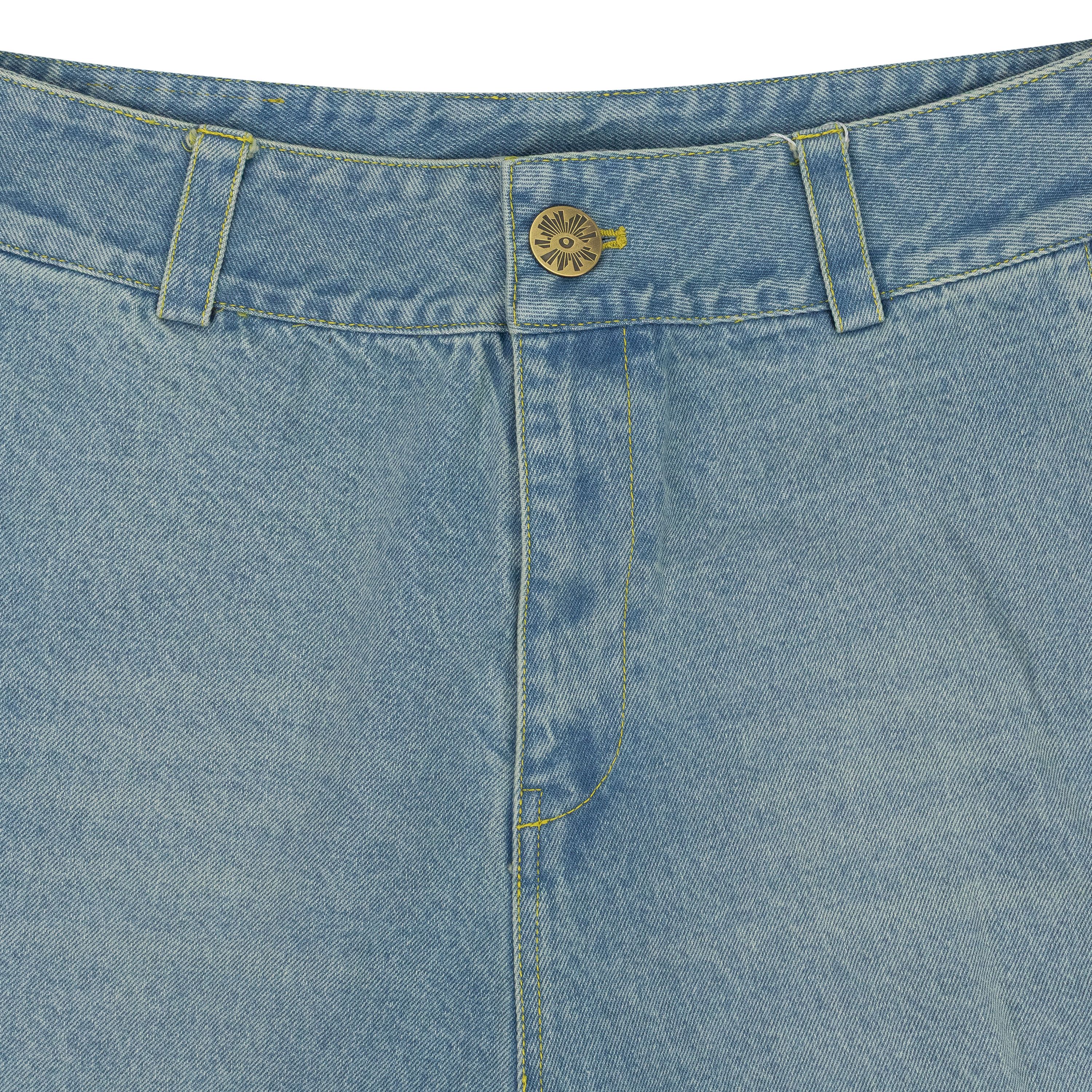 House of Errors BLUE EYE PAD STRAIGHT-FIT JEANS SIZE XS