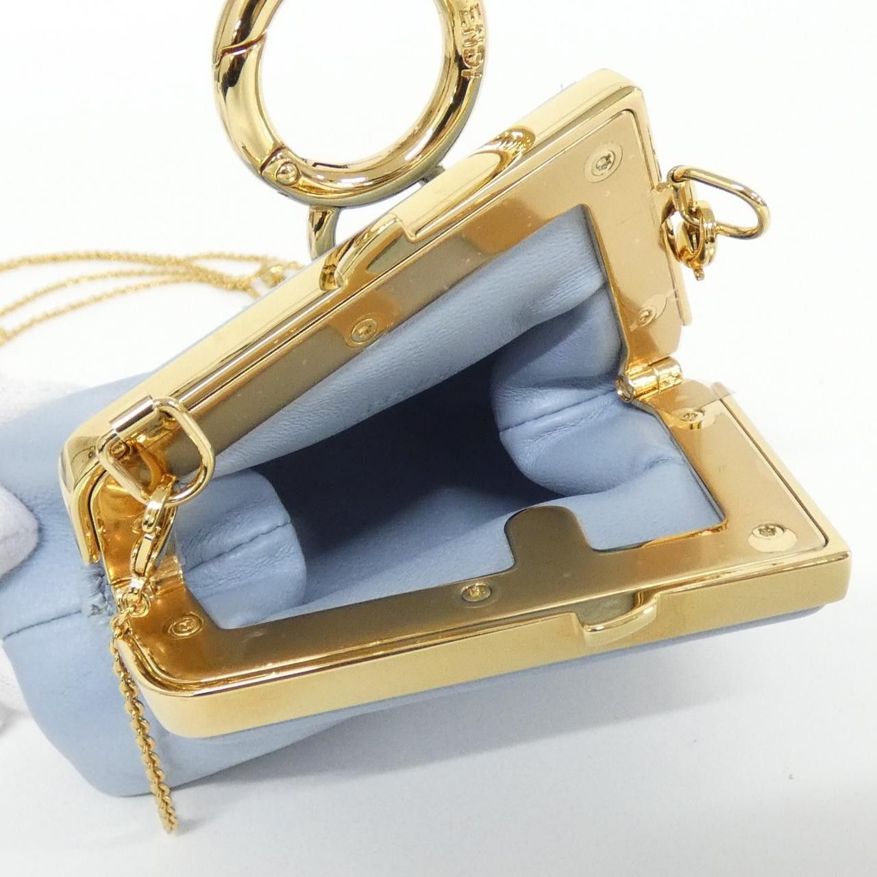 Fendi Fendi Fendi Nano Fendi First Lamb Key Holder Leather Charm 7AS051 ABVE DUTY FREE for USA Size ONE SIZE - 9 Thumbnail